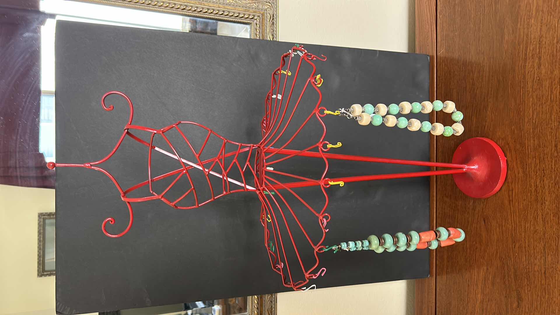 Photo 1 of BALLERINA JEWELRY HOLDER W TWO NECKLACES H30”