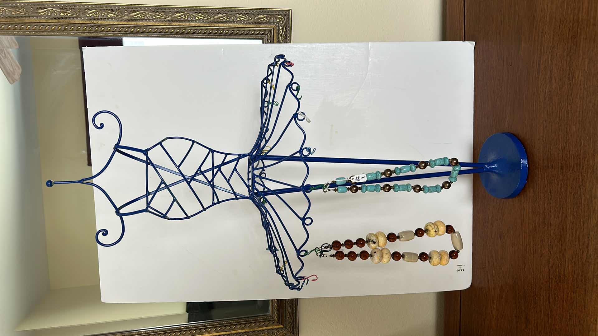 Photo 1 of BALLERINA JEWELRY HOLDER W TWO NECKLACES H30”