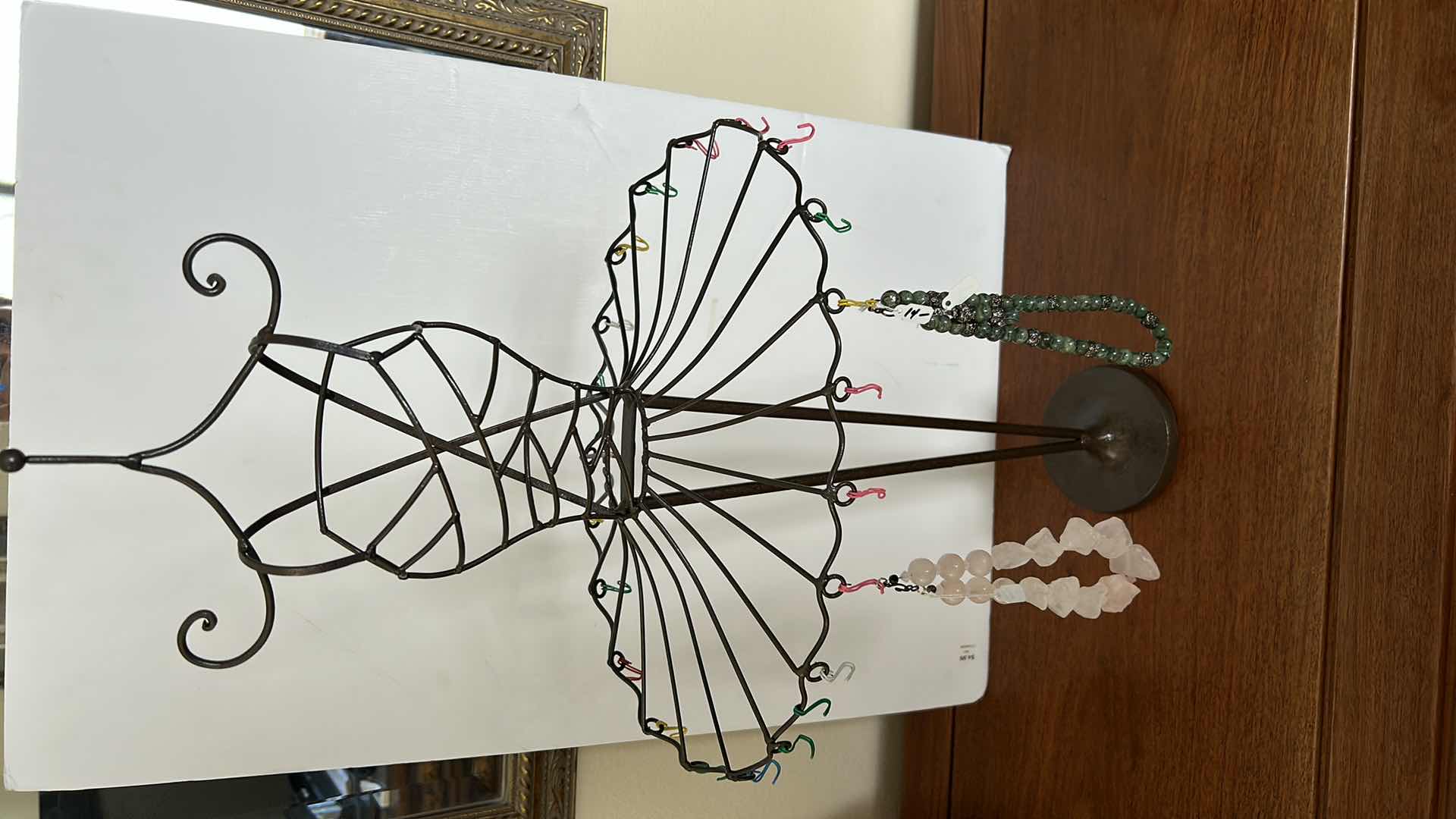 Photo 1 of BALLERINA JEWELRY HOLDER W TWO NECKLACES H30”