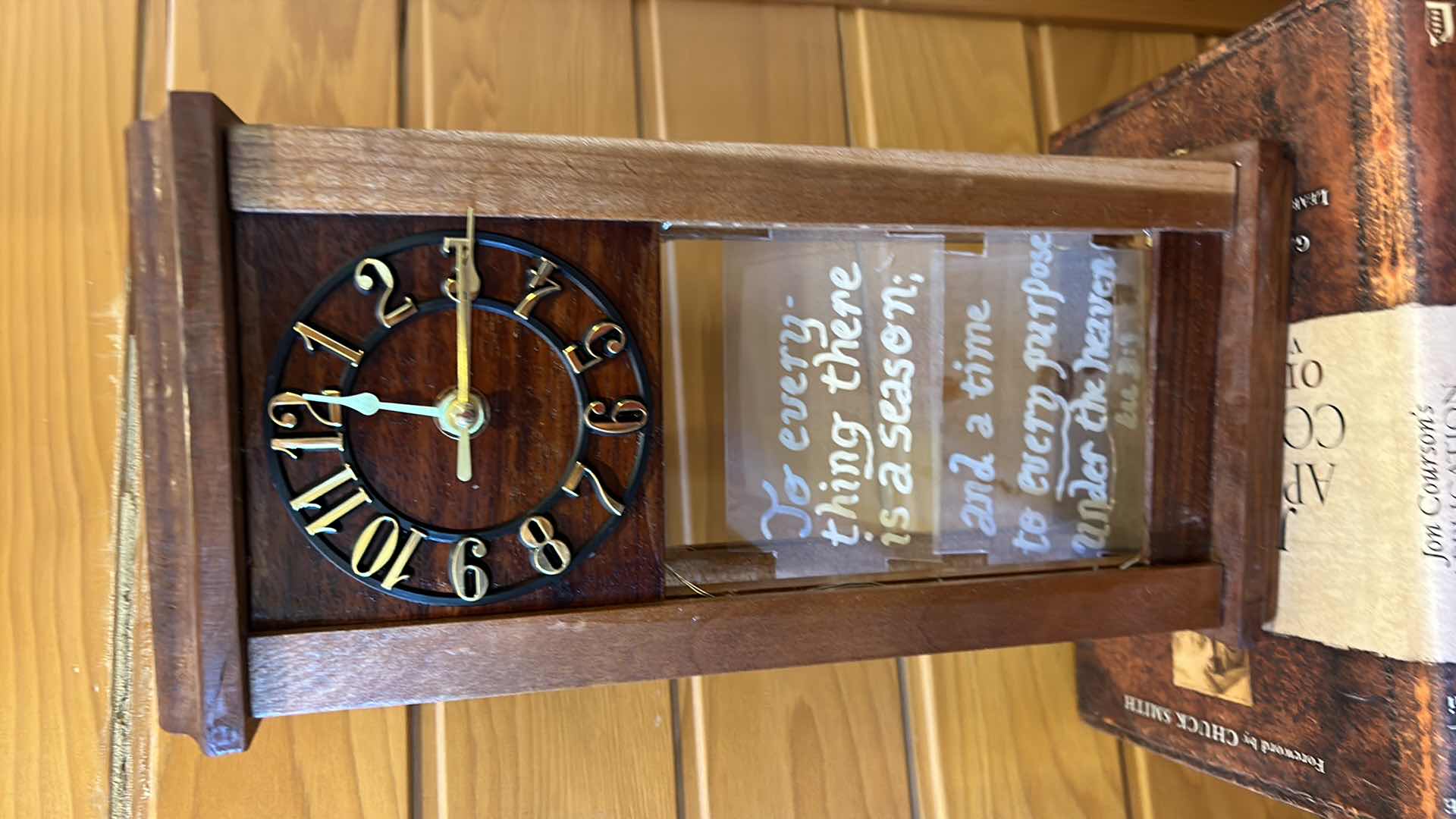 Photo 3 of 3 HARDCOVER BOOKS JOHN COURSON’S APPLICATION COMMENTARY NEW AND OLD TESTAMENT, and CLOCK