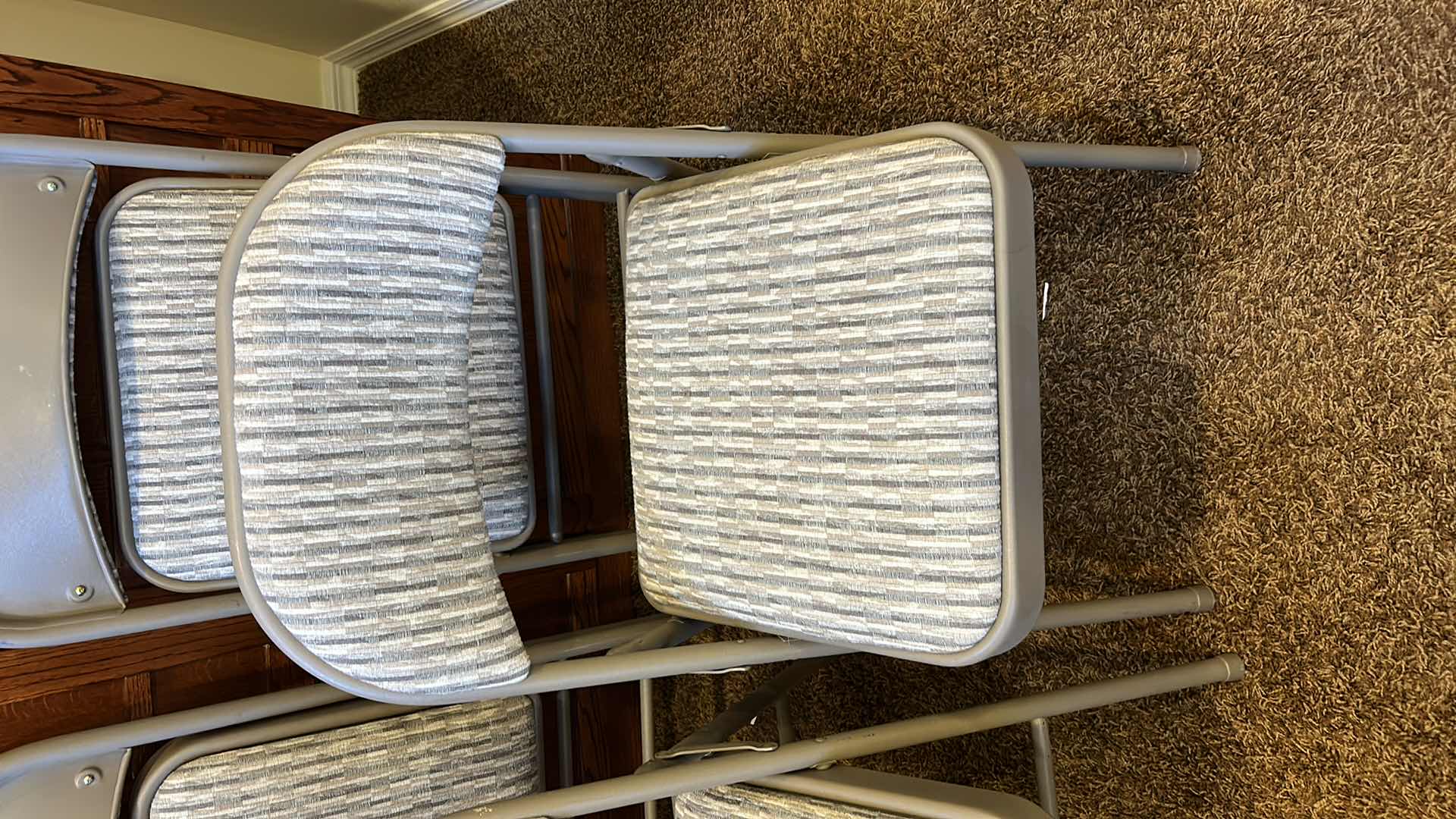 Photo 3 of FOLDING TABLE AND FOUR CHAIRS 20“ x 48“