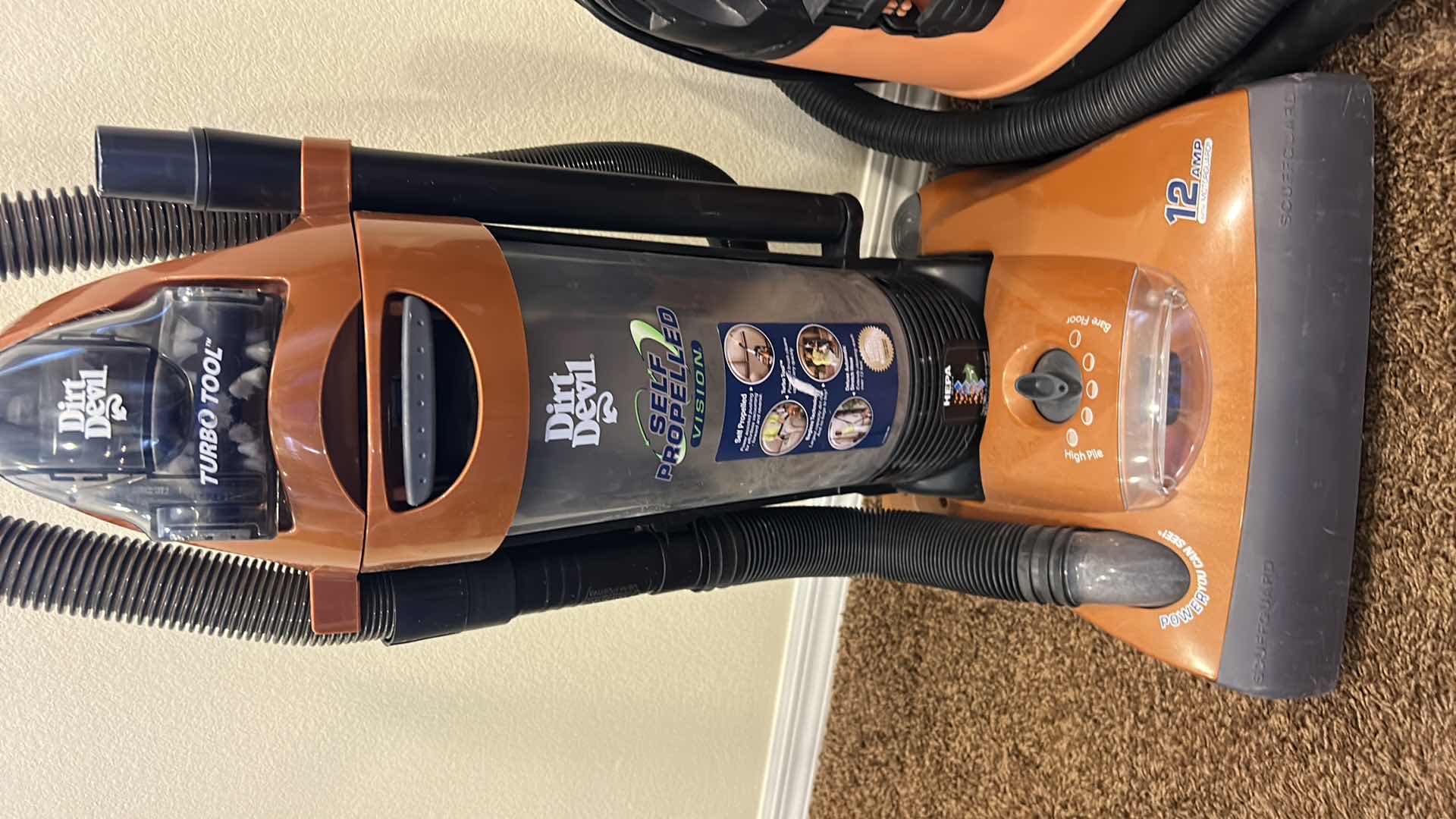 Photo 1 of DIRT DEVIL VACUUM AND 5 GALLON WET DRY POWER VAC