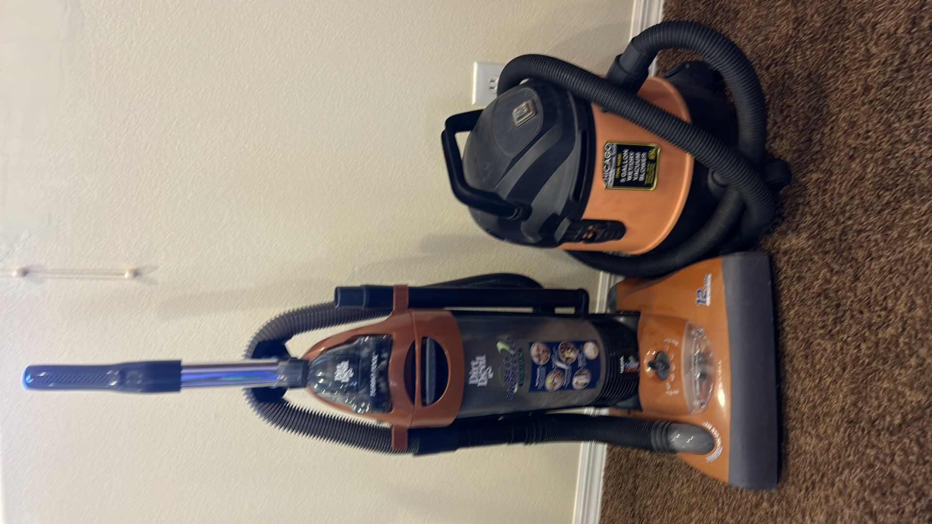 Photo 1 of DIRT DEVIL VACUUM AND 5 GALLON WET DRY POWER VAC