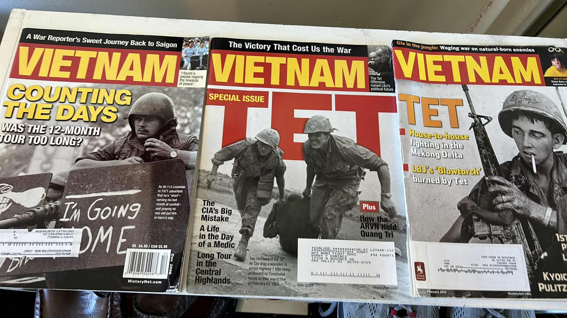 Photo 1 of HISTORIC VINTAGE VIETNAM AND SGT GRIT MAGAZINES.