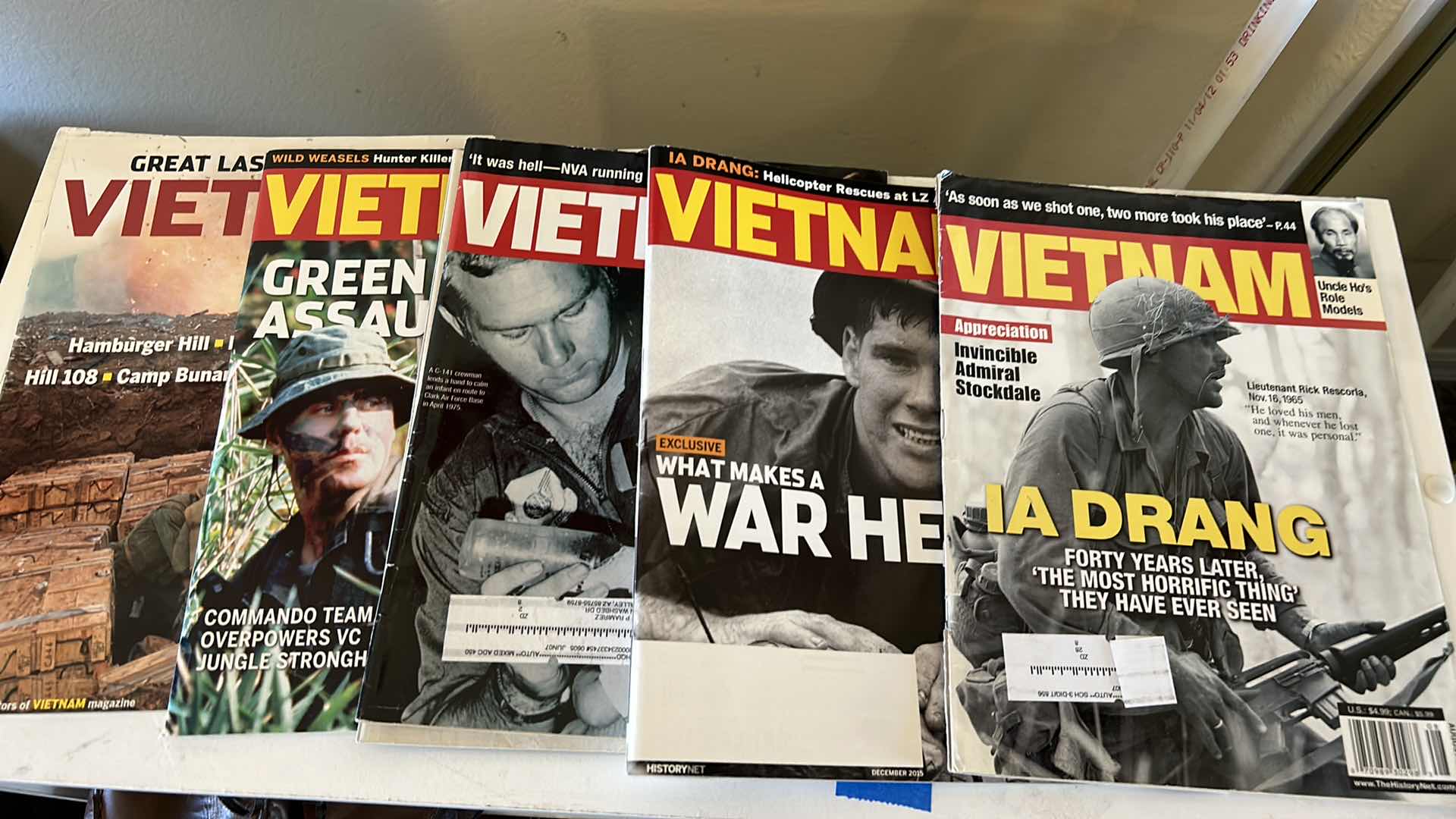 Photo 1 of HISTORIC VINTAGE VIETNAM AND SGT GRIT MAGAZINES.
