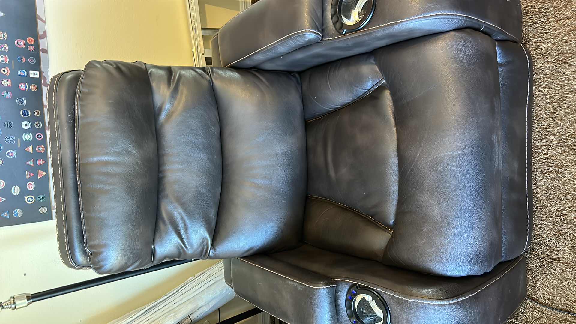 View 9 of LIGHT UP ELECTRIC RECLINING THEATRE LOUNGE CHAIR