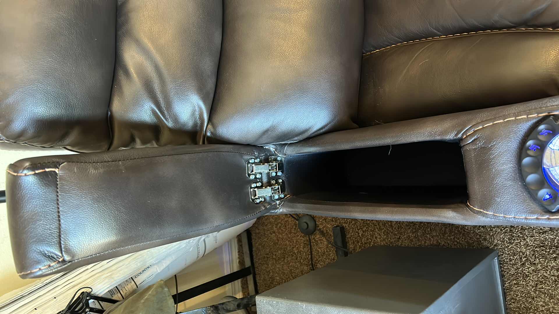 View 6 of LIGHT UP ELECTRIC RECLINING THEATRE LOUNGE CHAIR