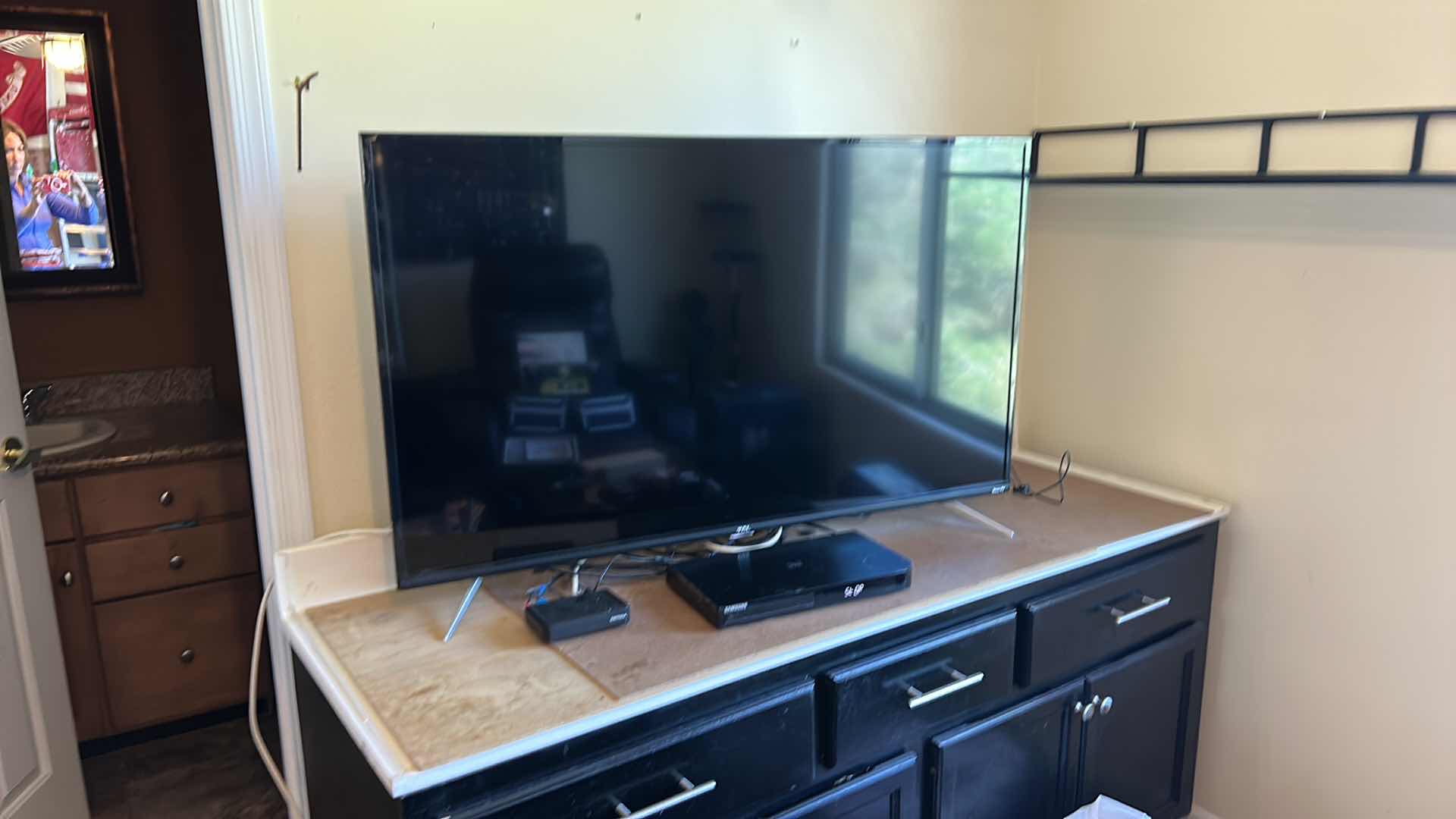 Photo 5 of 49” TCL ROKU TV, SAMSUNG DVD PLAYER AND CONTOUR