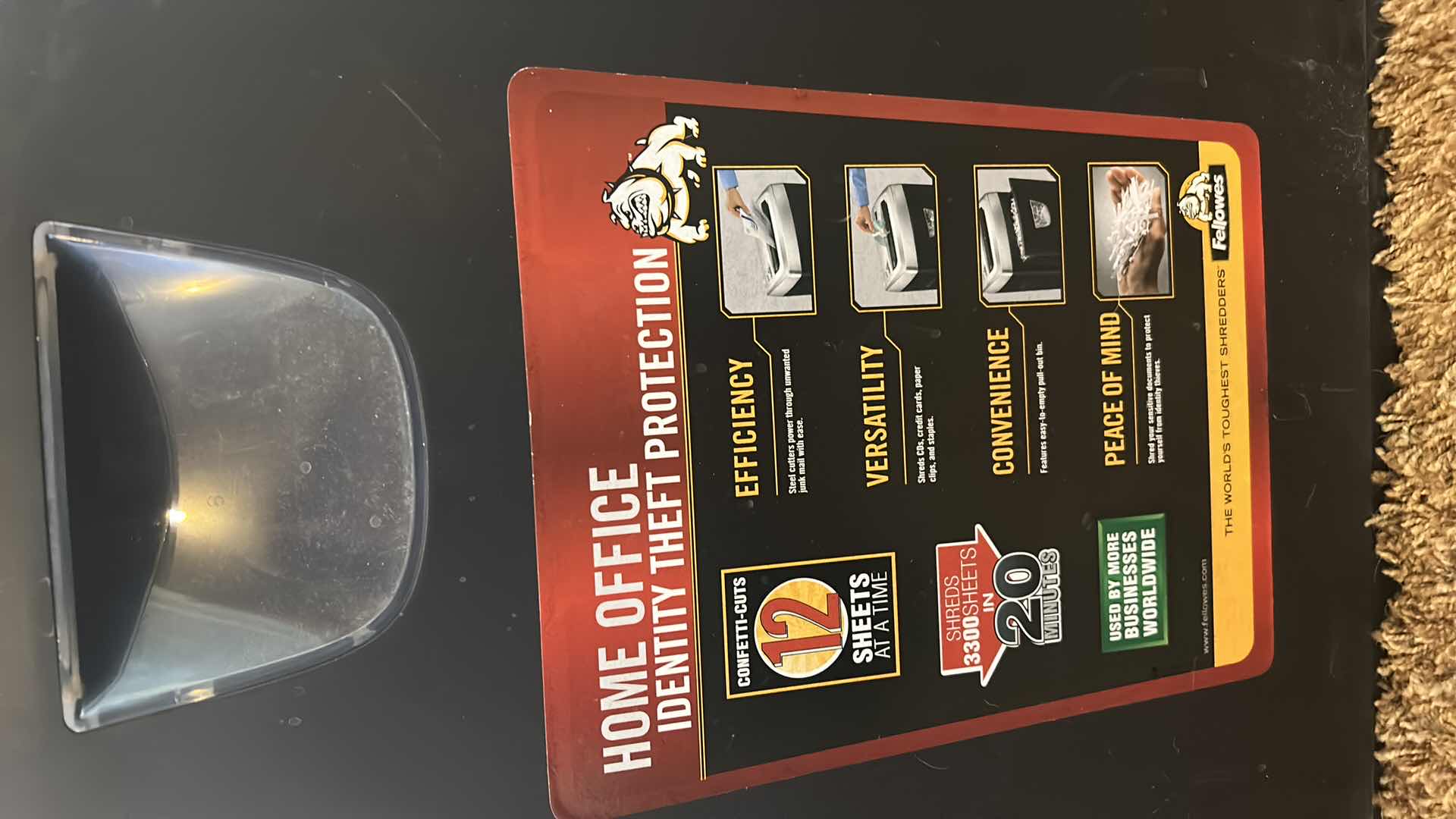 Photo 1 of HOME OFFICE DM12C FELLOWES IDENTITY THEFT PROTECTION SCANNER