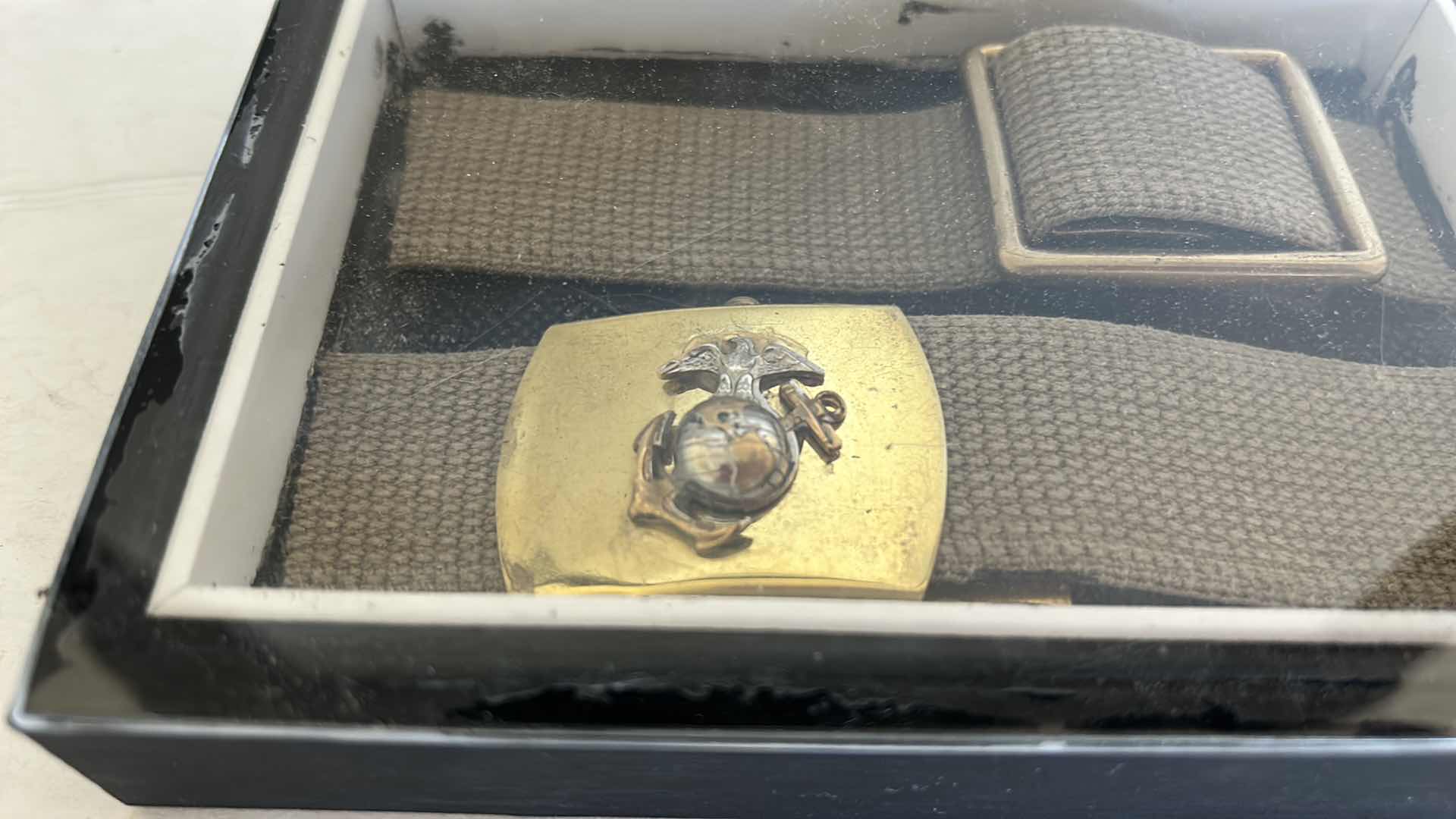 Photo 3 of  USMC BELT SHADOW BOX 6” x 4”