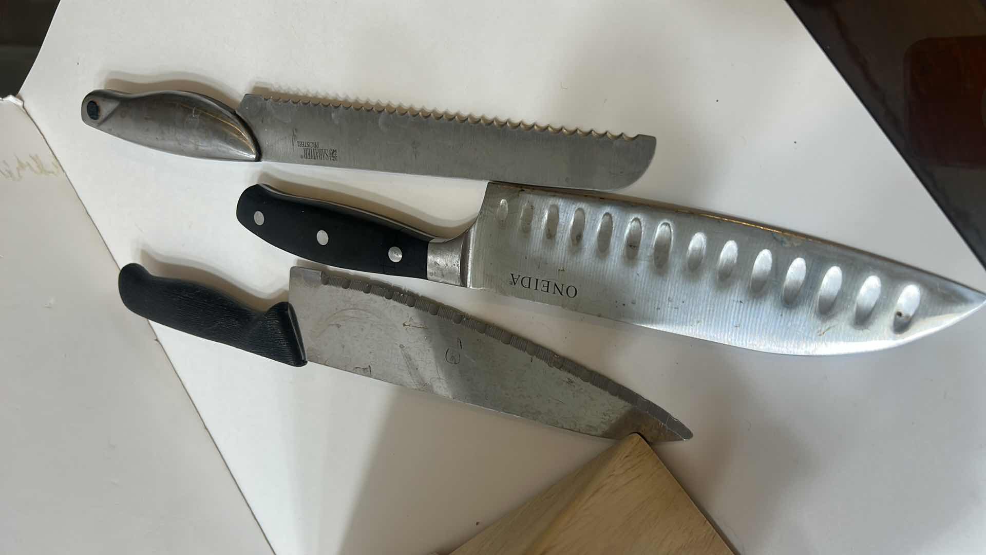 Photo 1 of KITCHEN KNIVES AND KNIFE BLOCK