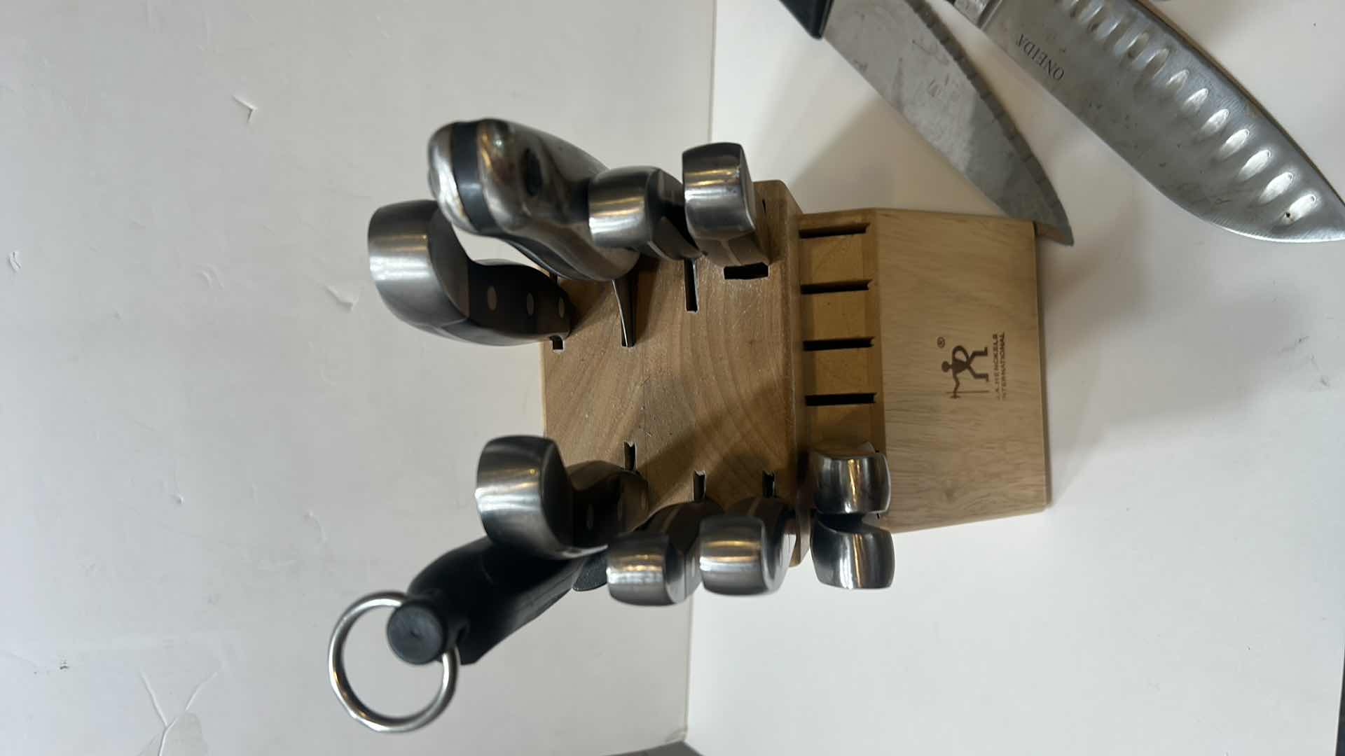 Photo 1 of KITCHEN KNIVES AND KNIFE BLOCK