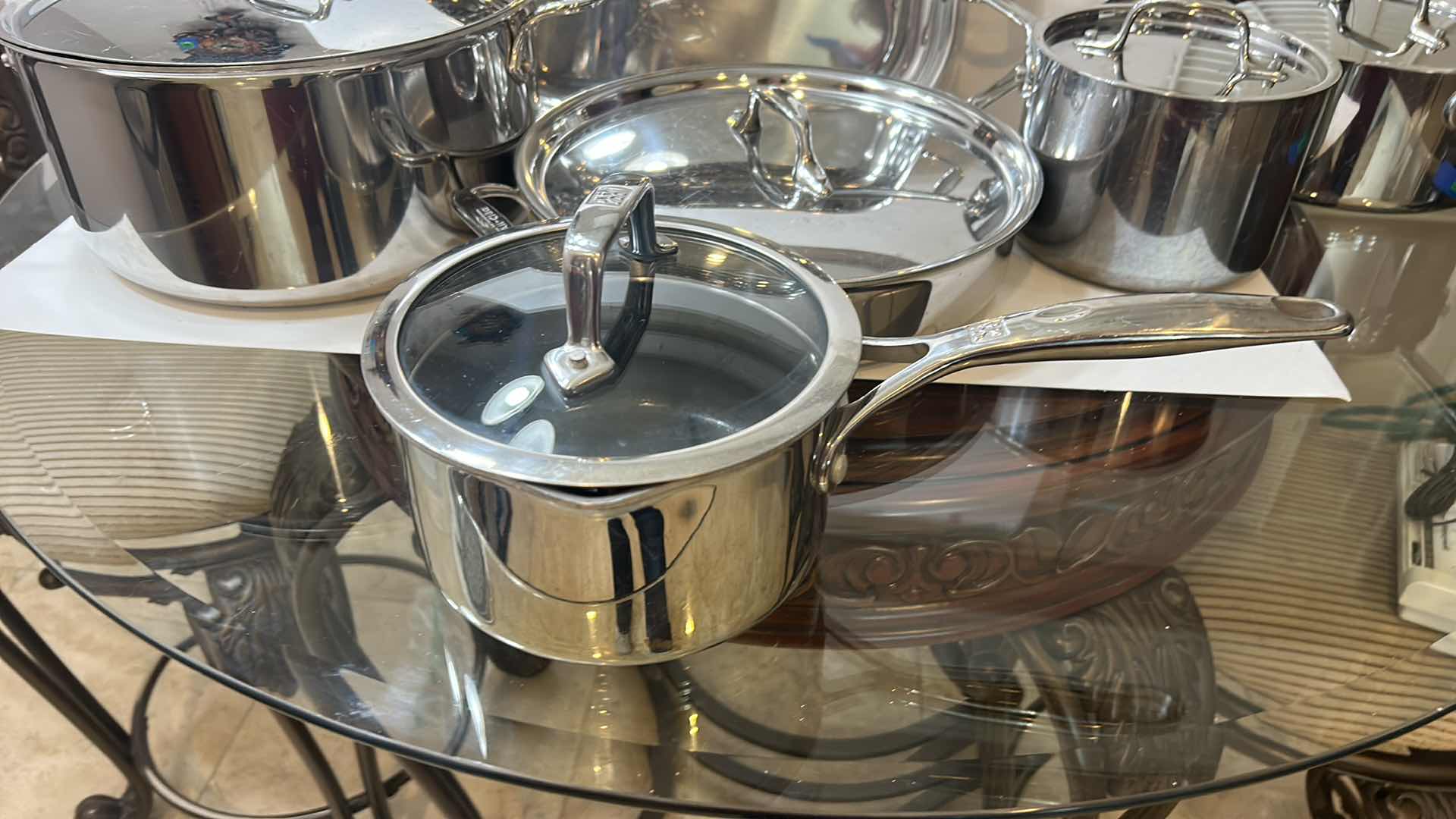 Photo 1 of KITCHENWARE- ALL CLAD AND ZWILLING POTS AND PANS