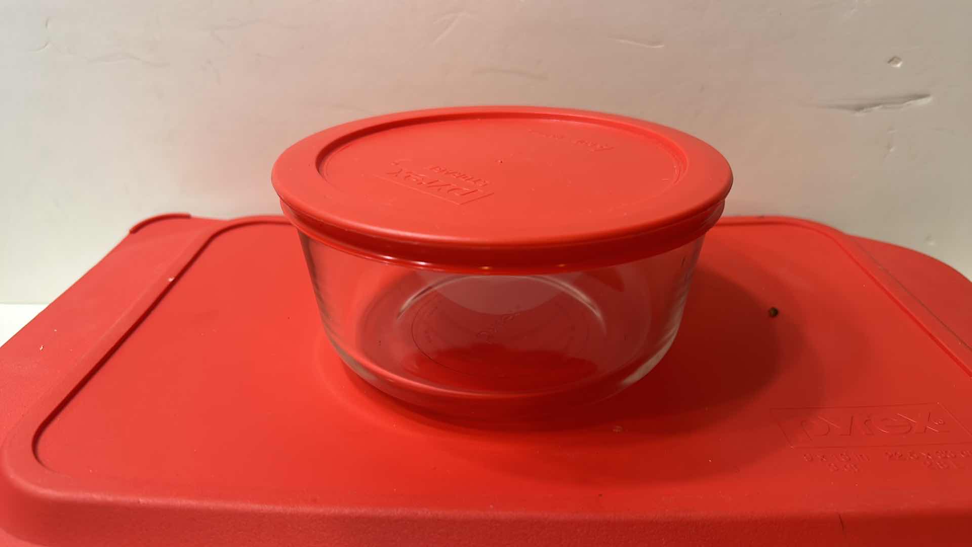Photo 1 of 2 PRYEX CONTAINERS WITH LIDS AND ONE ZIPLOCK CONTAINER WITH LID