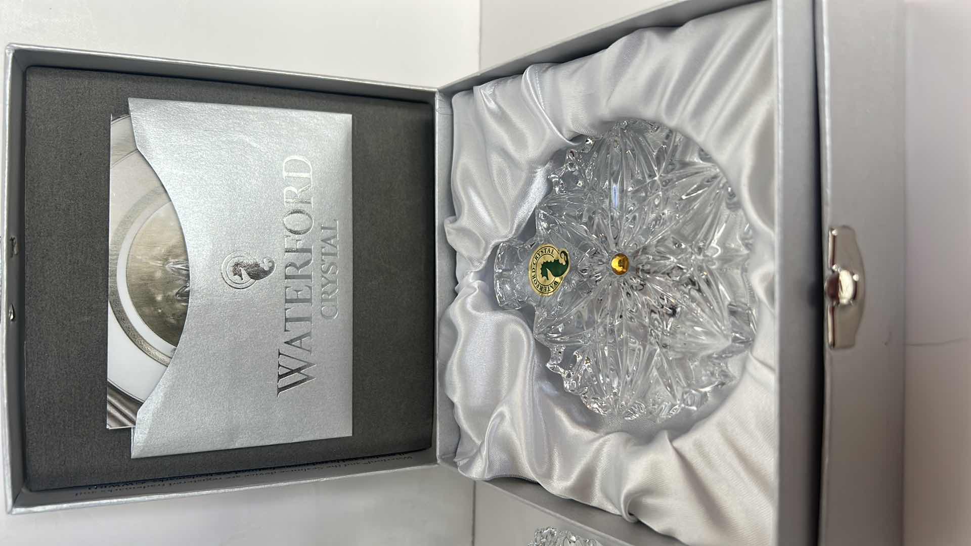 Photo 1 of 2 COLLECTIBLE WATERFORD CRYSTAL PIECES- SNOWFLAKE WISHES LIMITED EDITION AND ANGEL