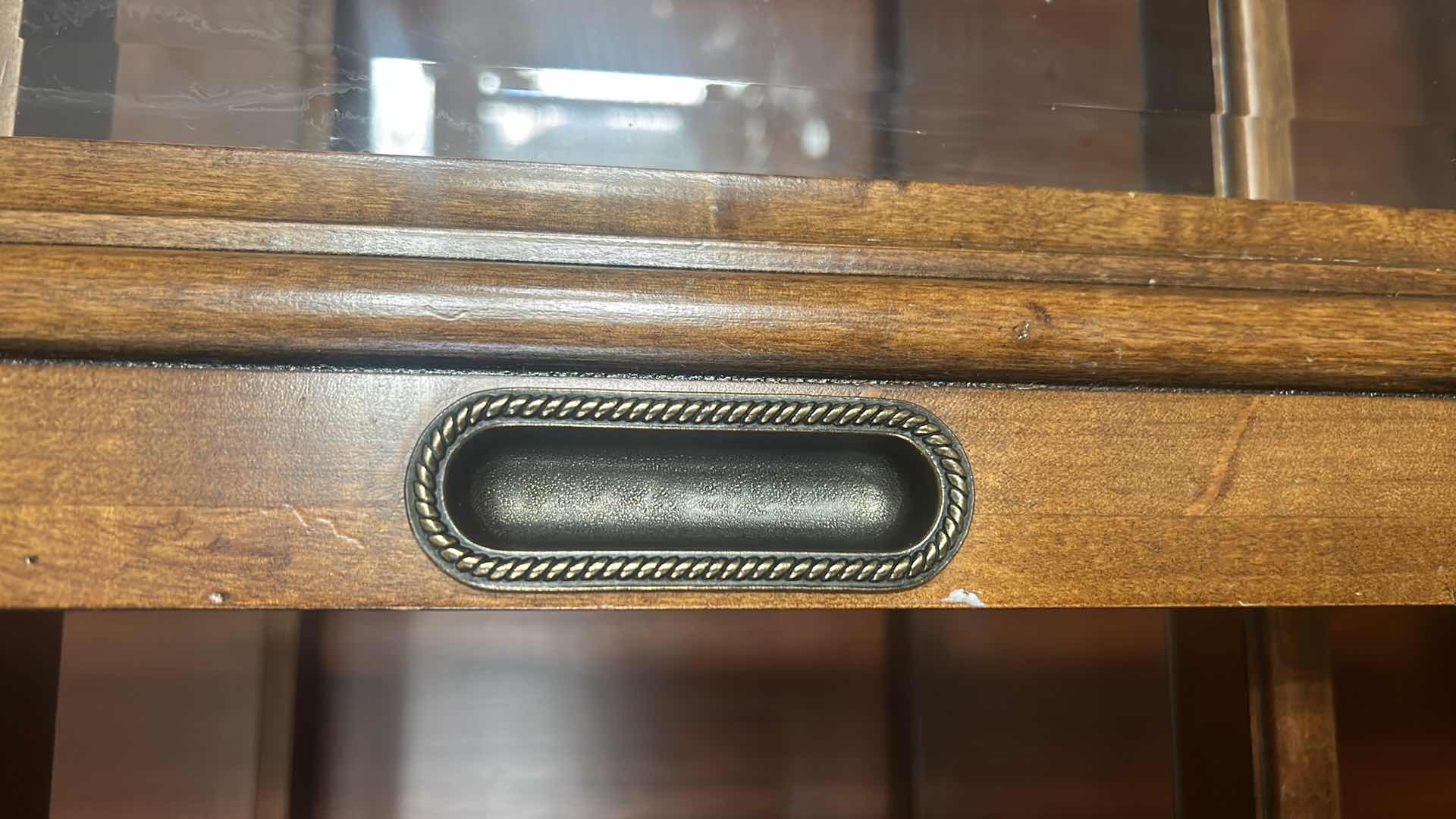 Photo 1 of ETHAN ALLEN TOWNHOUSE CHINA HUTCH  
68“ x 19 1/2“ x 87”