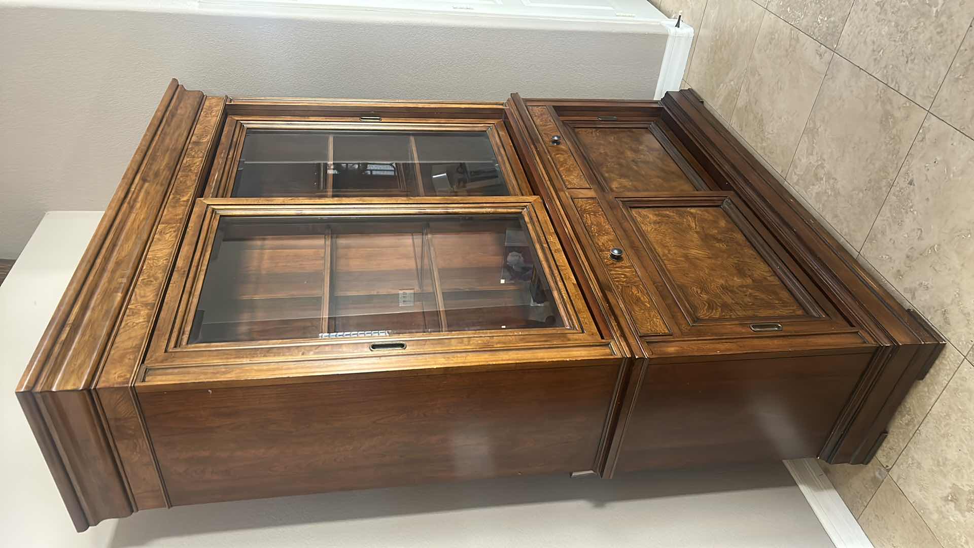 Photo 1 of ETHAN ALLEN TOWNHOUSE CHINA HUTCH  
68“ x 19 1/2“ x 87”