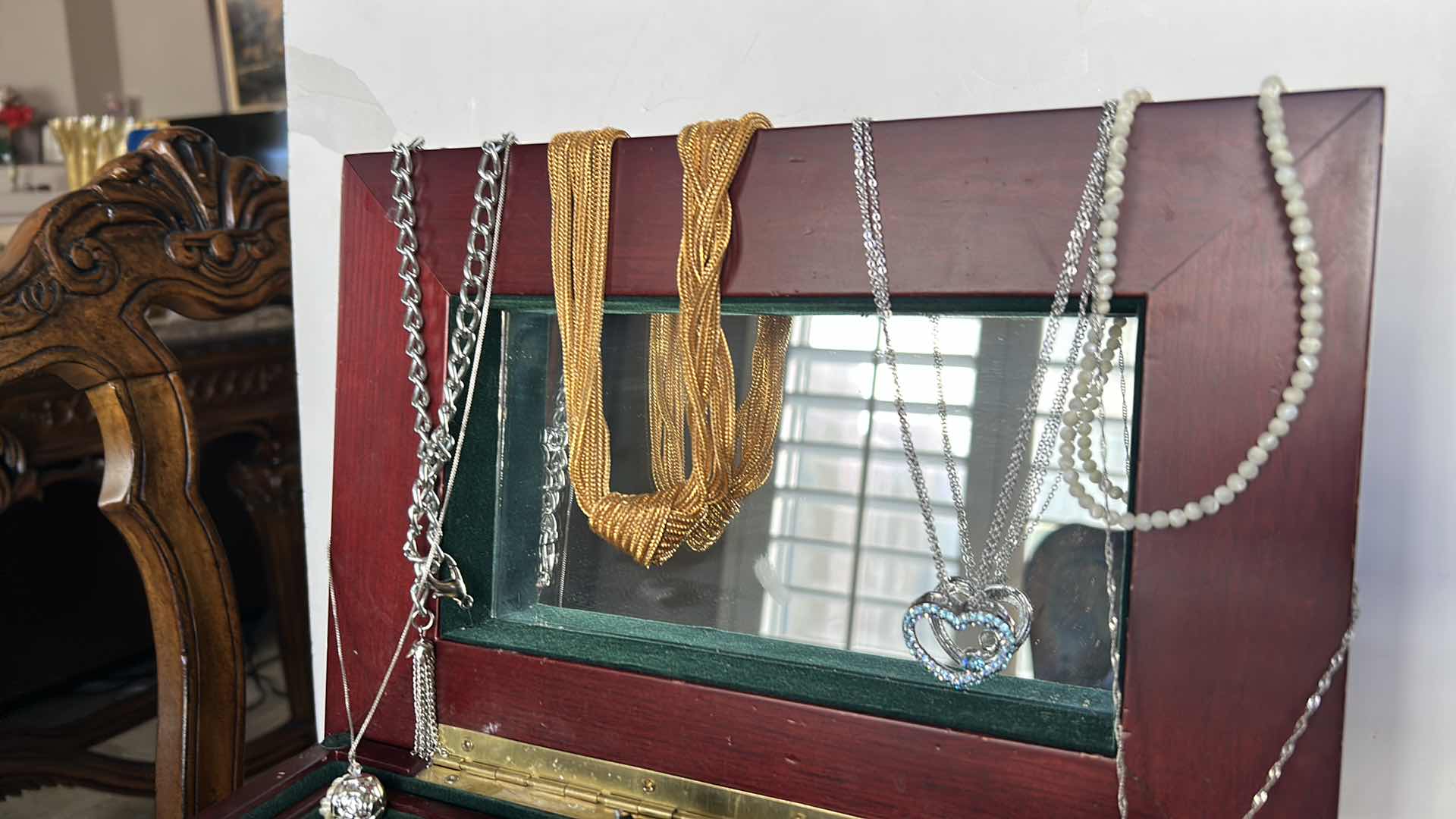 Photo 1 of JEWELRY BOX WITH COSTUME JEWELRY