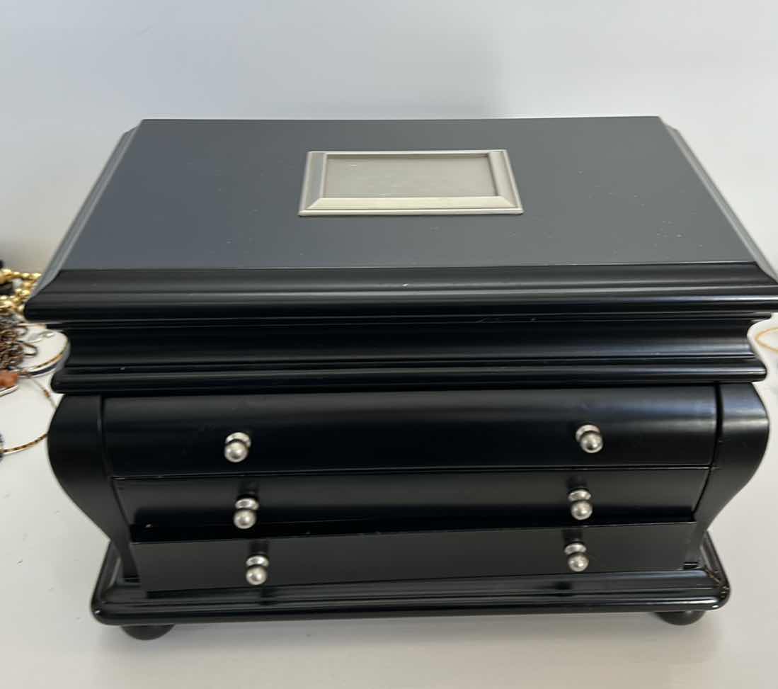 Photo 1 of COSTUME JEWELRY ASSORTMENT AND JEWELRY BOX