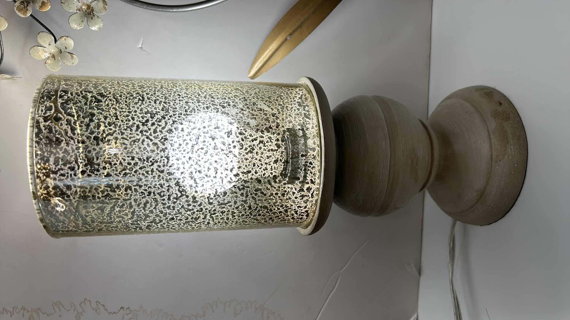 Photo 1 of 3PC HOME DECOR METAL FLORAL H 21”