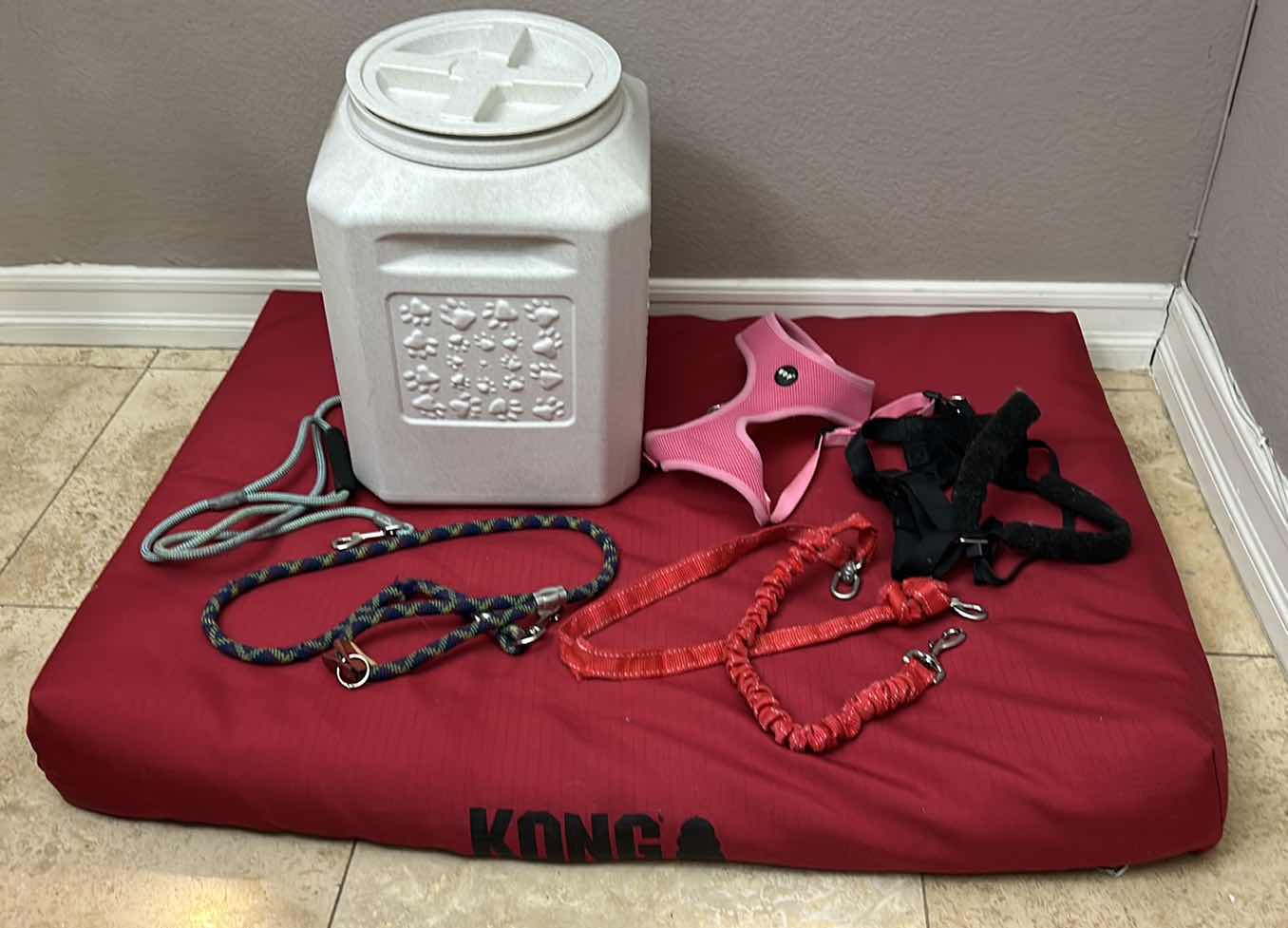 Photo 1 of DOG SUPPLIES ASSORTMENT (LARGE DOG BED 40”x 30”)