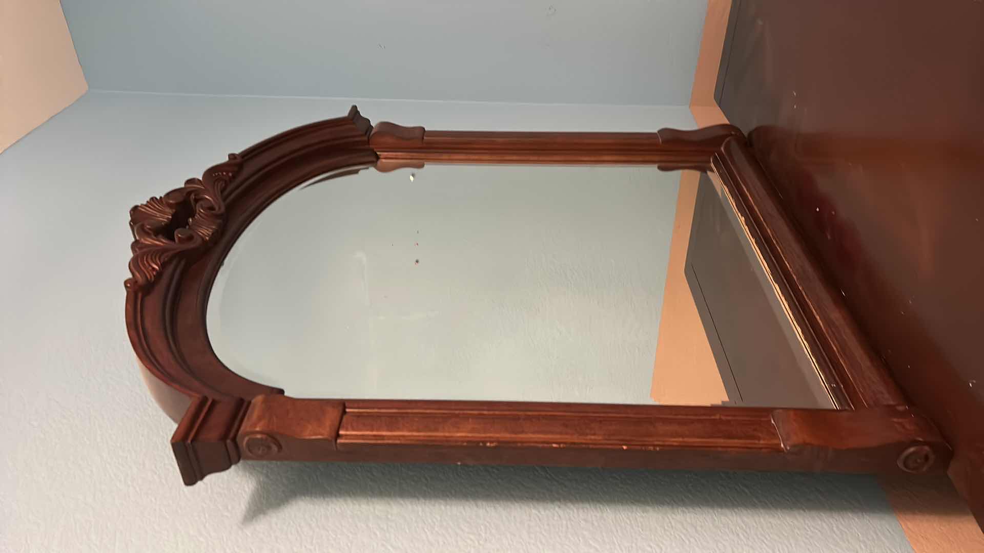 Photo 1 of STANLEY FURNITURE CHEST OF DRAWERS WITH MIRROR 58“ x 19“ x 46”, MIRROR H40”