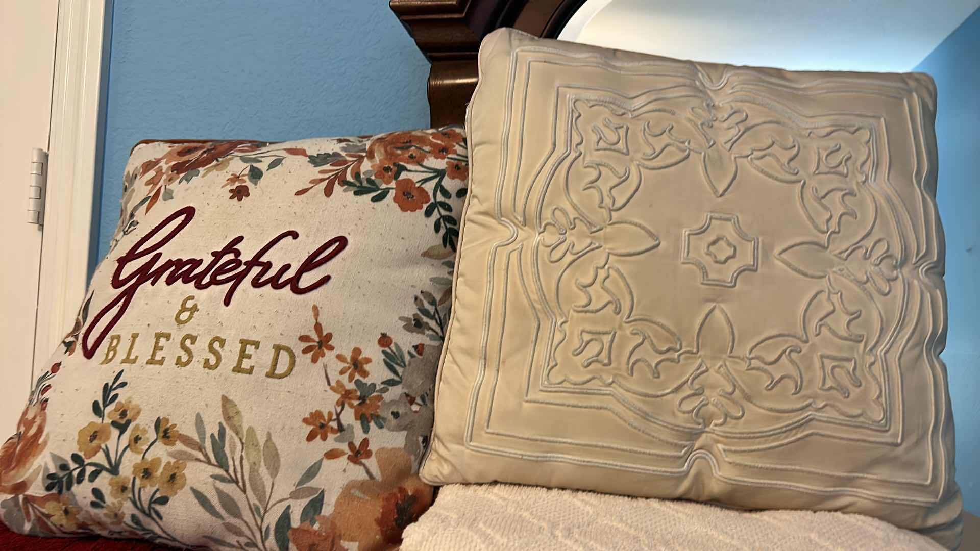 Photo 1 of TOWELS, TOSS PILLOW AND QUILT