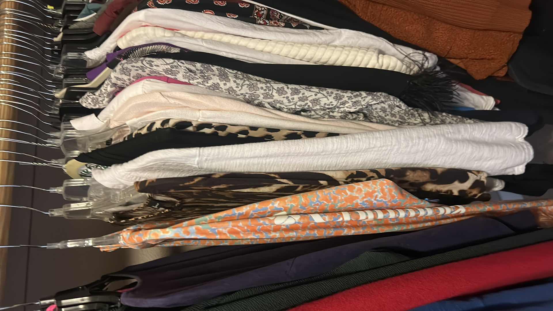 Photo 1 of RACK OF WOMENSWEAR- TOPS, BLOUSES  MOSTLY SIZE MED