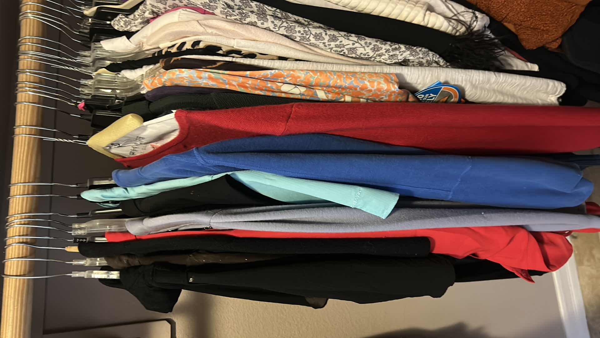 Photo 1 of RACK OF WOMENSWEAR- TOPS, BLOUSES  MOSTLY SIZE MED