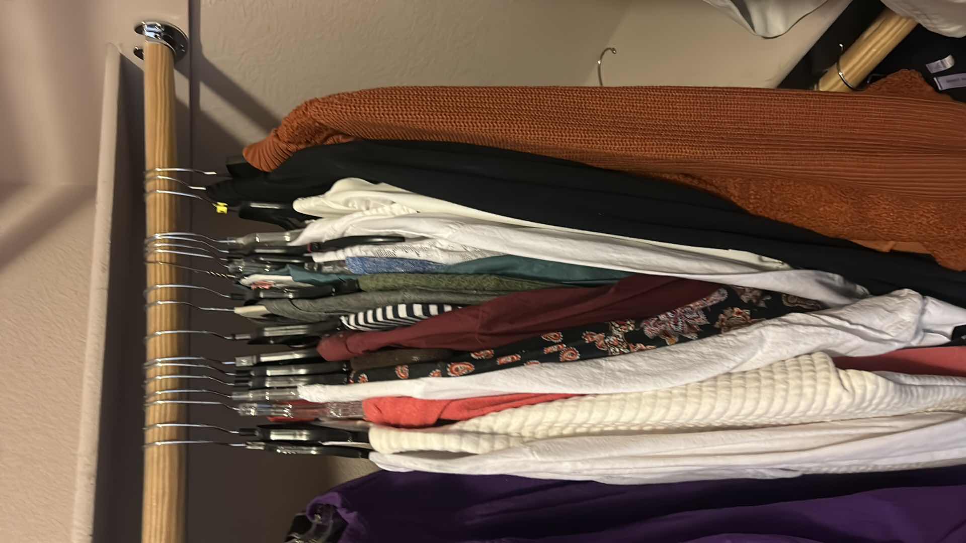 Photo 1 of RACK OF WOMENSWEAR- TOPS, BLOUSES  MOSTLY SIZE MED