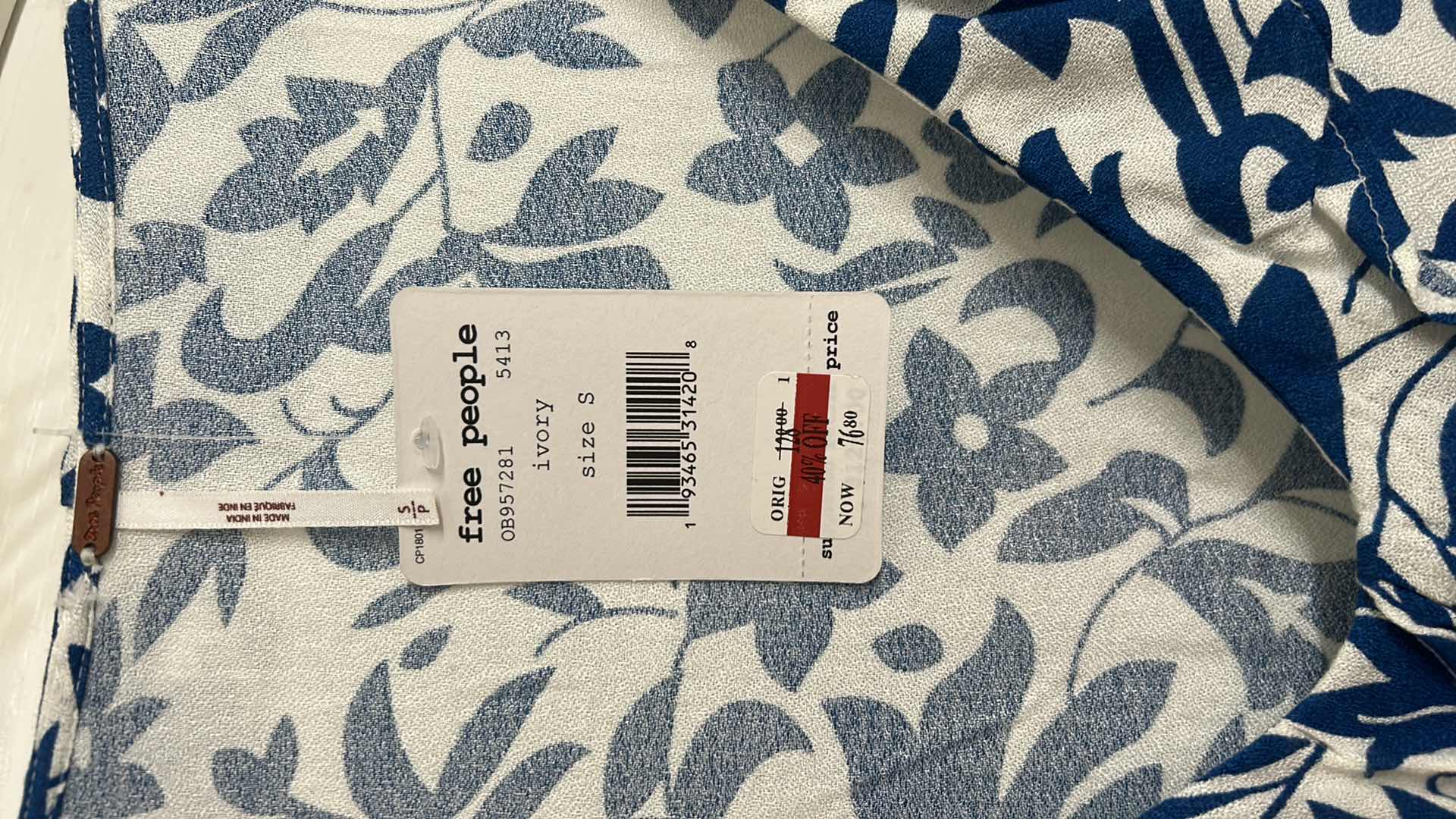 Photo 1 of NWT FREE PEOPLE MINI DRESS SIZE SM $76.80