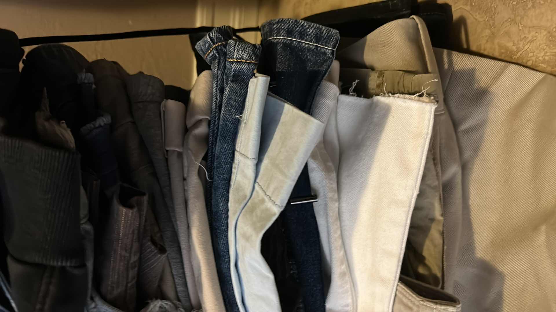 Photo 1 of LARGE STACK OF WOMENS PANTS MOSTLY SIZE 8