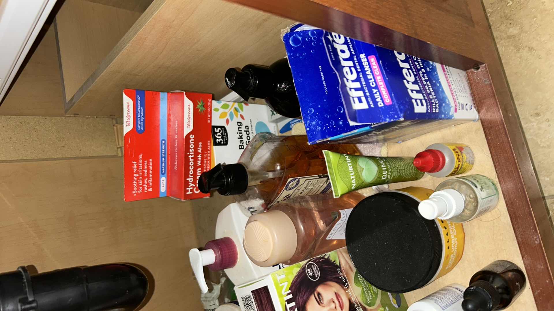 Photo 1 of CONTENTS OF CABINET IN MASTER BATHROOM