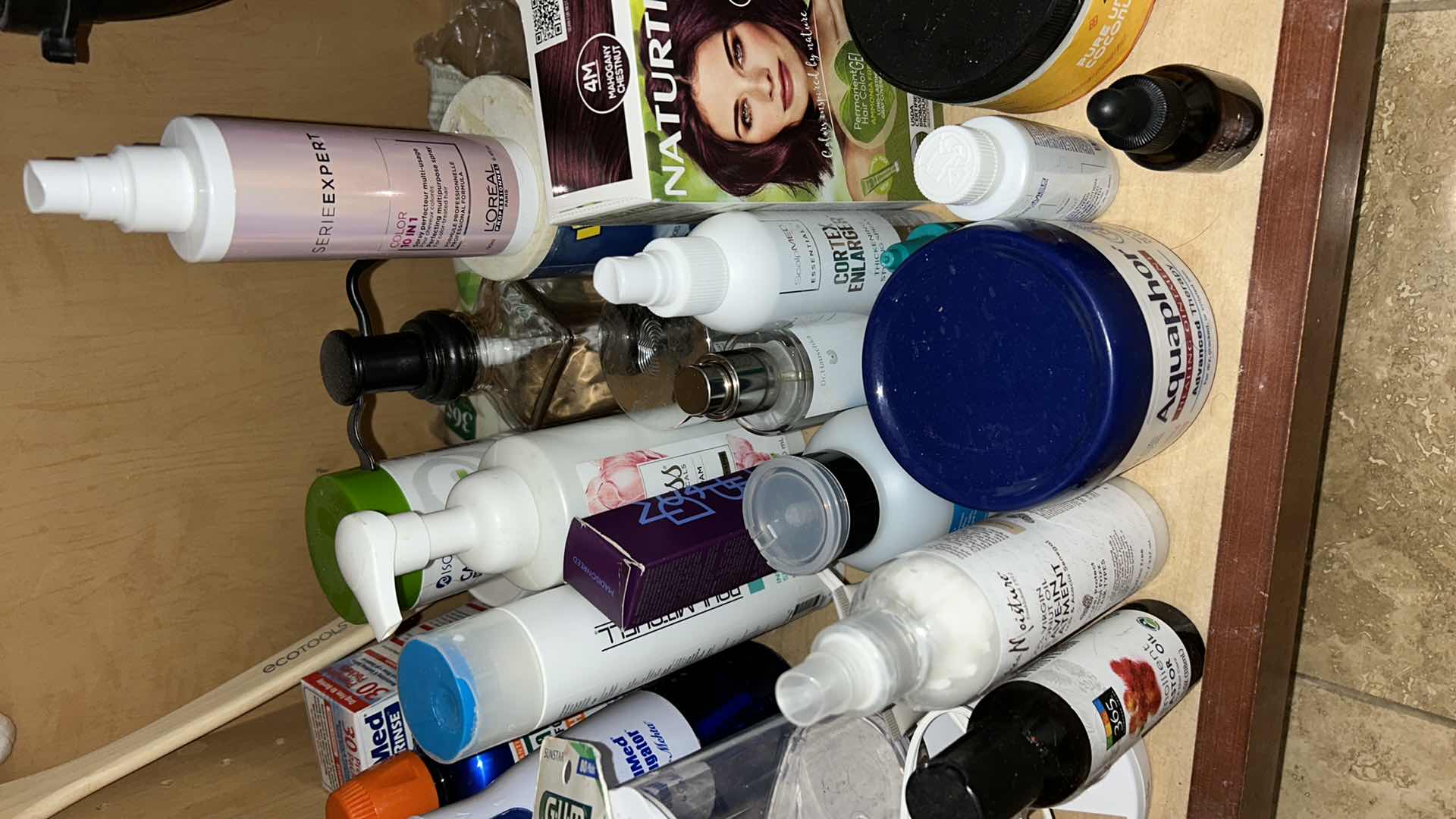 Photo 1 of CONTENTS OF CABINET IN MASTER BATHROOM