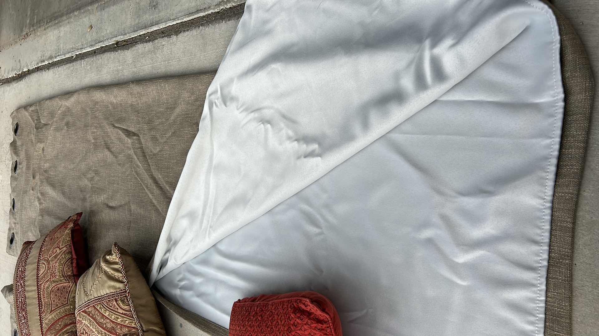 Photo 1 of 2 FULLY LINED DRAPERY PANELS 50” x 84 AND 4 TOSS PILLOWS