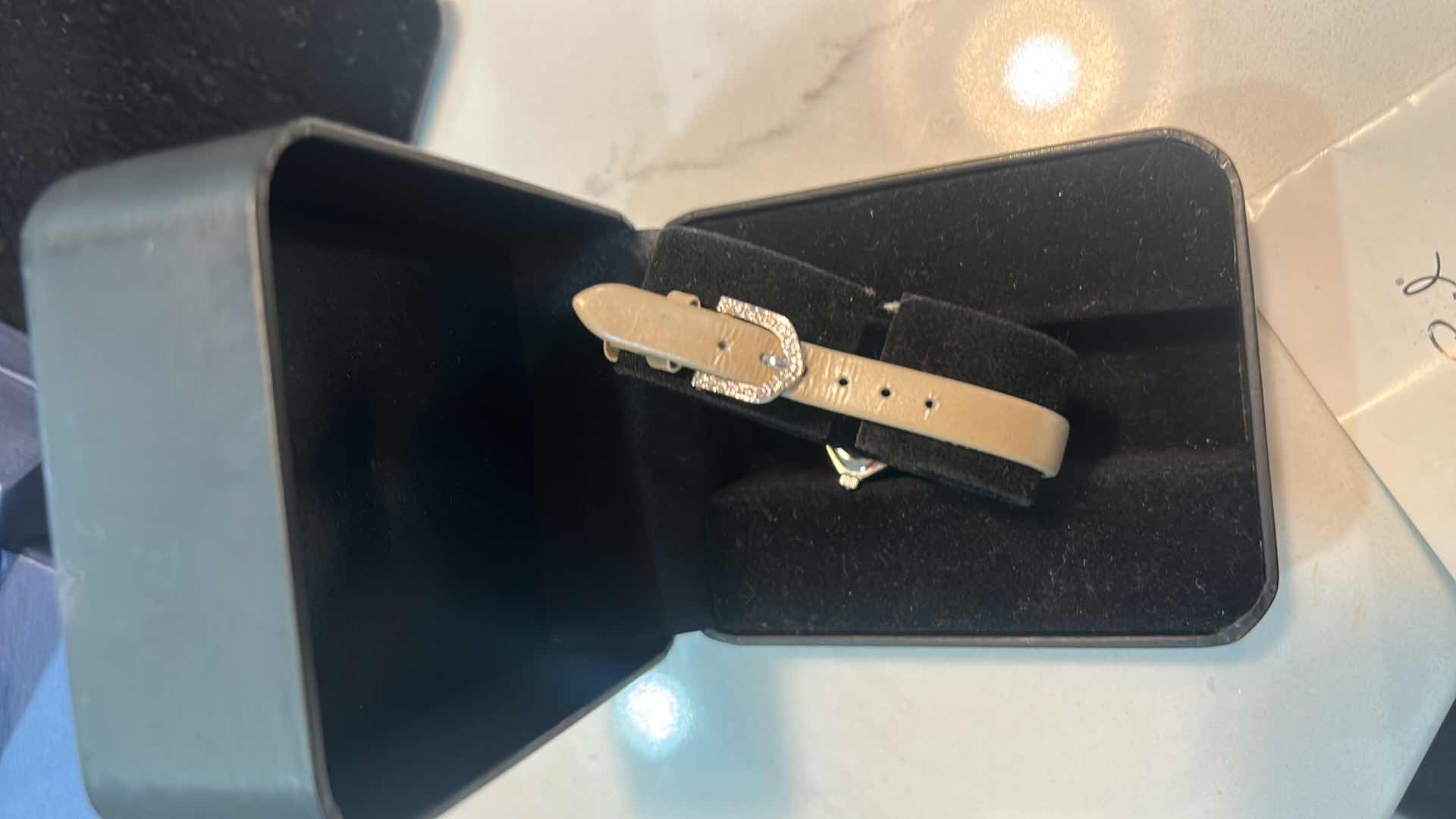 Photo 1 of NEW ERWIN PEARL QUARTZ WOMENS WATCH WITH GENUINE LEATHER BAND