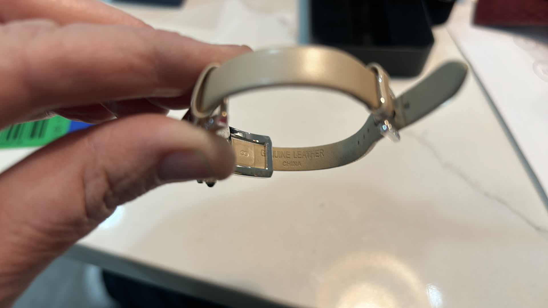 Photo 1 of NEW ERWIN PEARL QUARTZ WOMENS WATCH WITH GENUINE LEATHER BAND