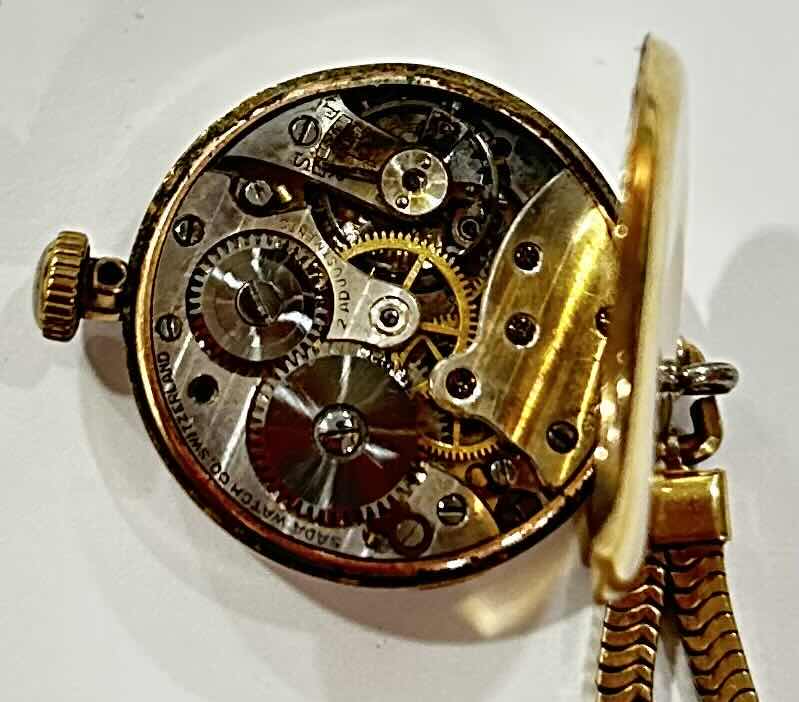 Photo 1 of WOMENS VINTAGE SADA WATCH COMPANY SWITZERLAND 14K GOLD FILLED WATCH