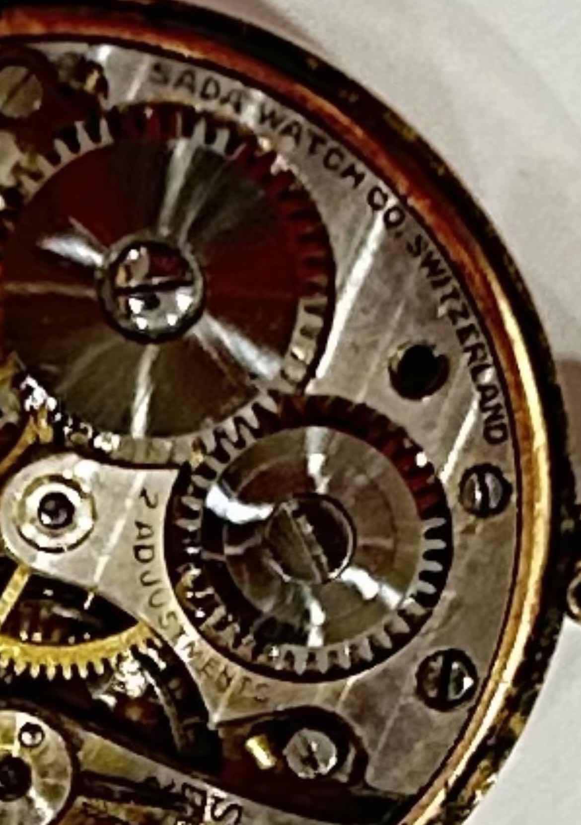 Photo 1 of WOMENS VINTAGE SADA WATCH COMPANY SWITZERLAND 14K GOLD FILLED WATCH