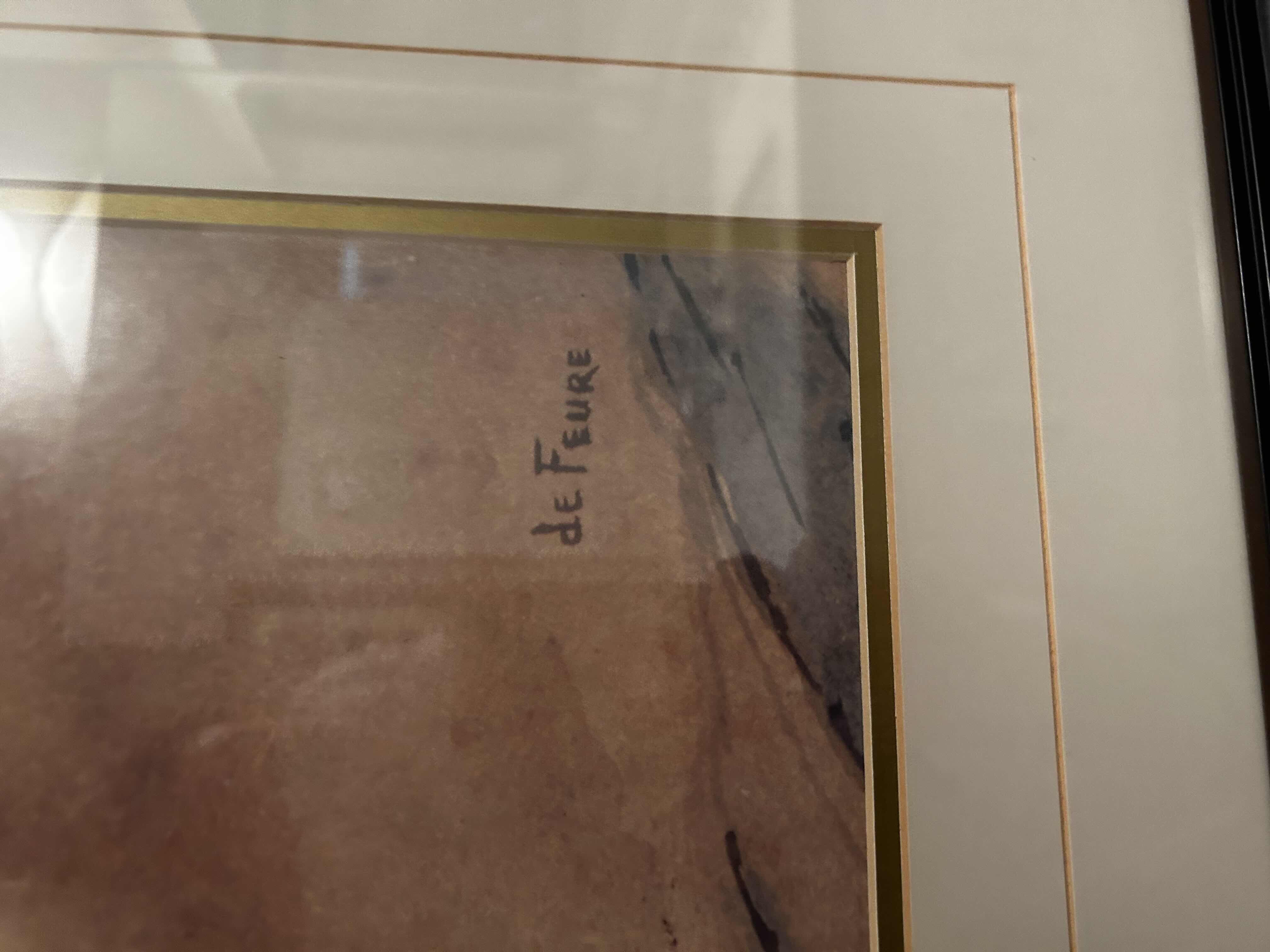 Photo 9 of BATHROOM ENSEMBLE INCLUDES- DRAPERY PANELS, 2 ARTWORK, ORANGE VASE AND GOLD HAMMERED MIRROR ON STAND, 2 BLACK AND WHITE TALL JARS WITH LIDS AND BLUE GLASS VASE (CART NOT INCLUDED) LARGEST FRAMED ARTWORK 3’ x 46”