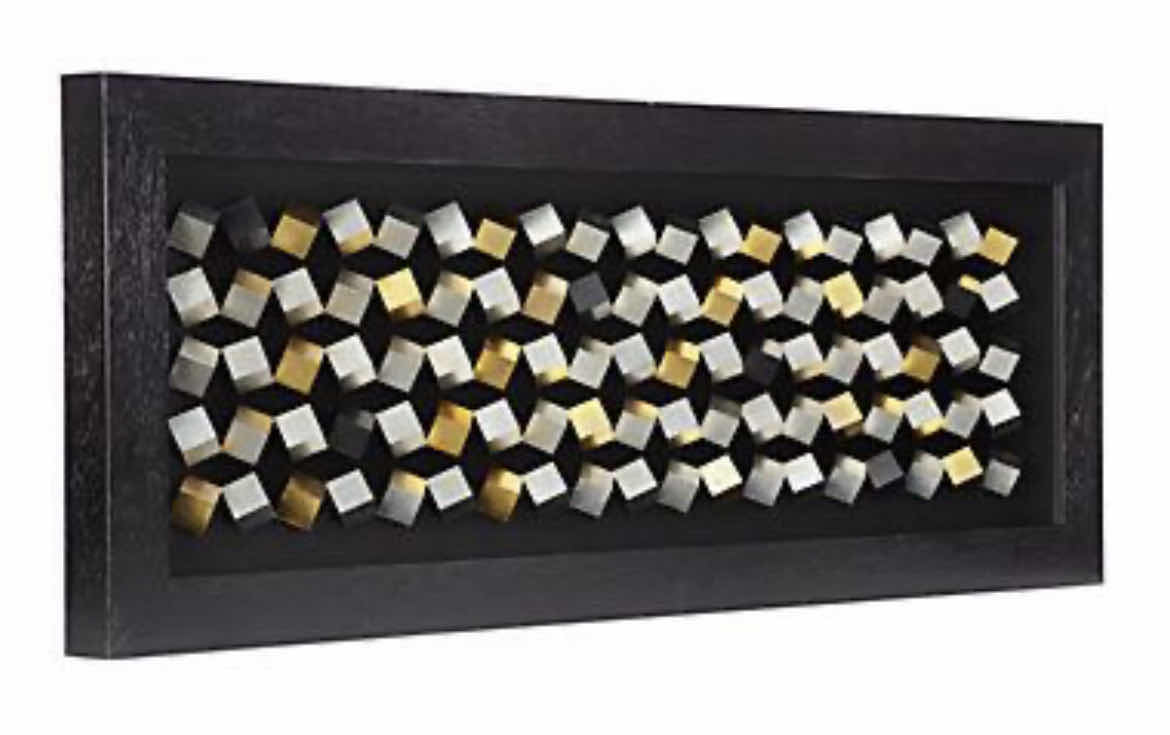 Photo 1 of WALL ART - Z GALLERIE MODERN CUBIC DISPLAY SHADOW BOX 63” x 23.5”