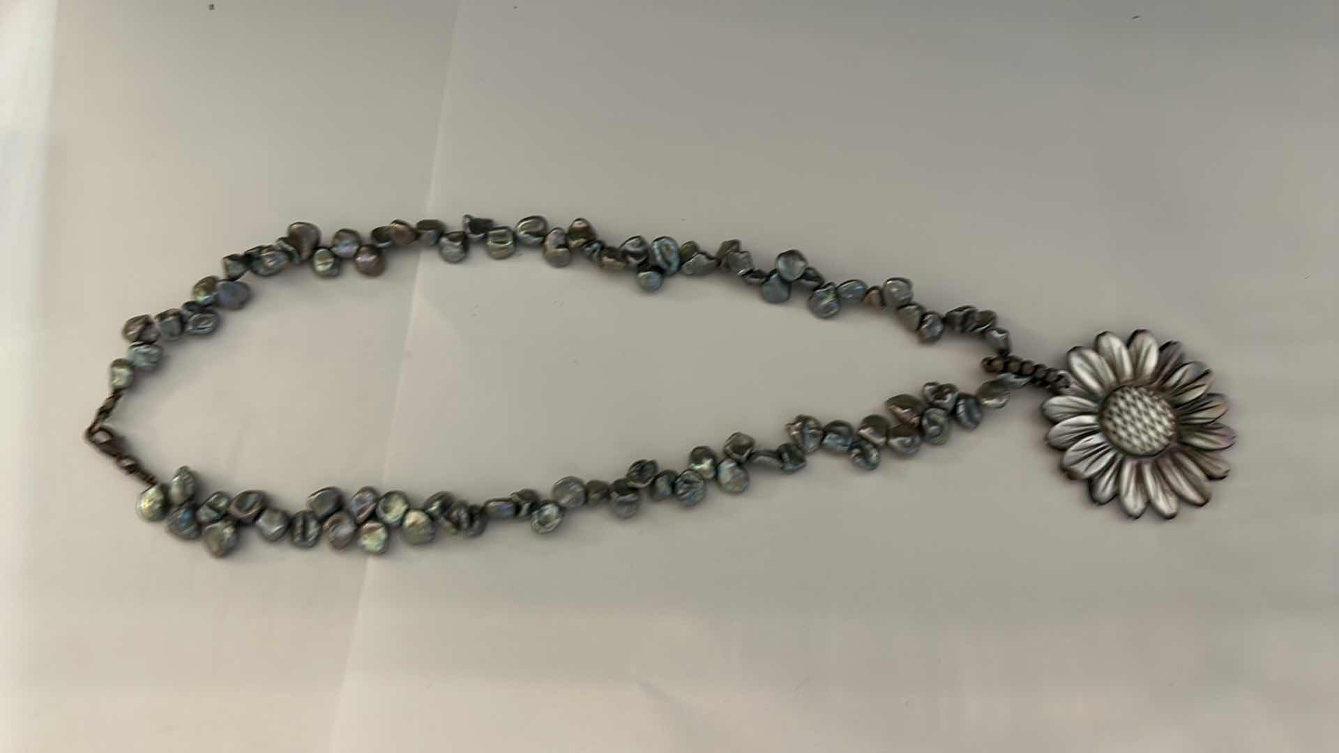 Photo 1 of 3 - VERY UNIQUE NATURAL STONE AND PEARL NECKLACES