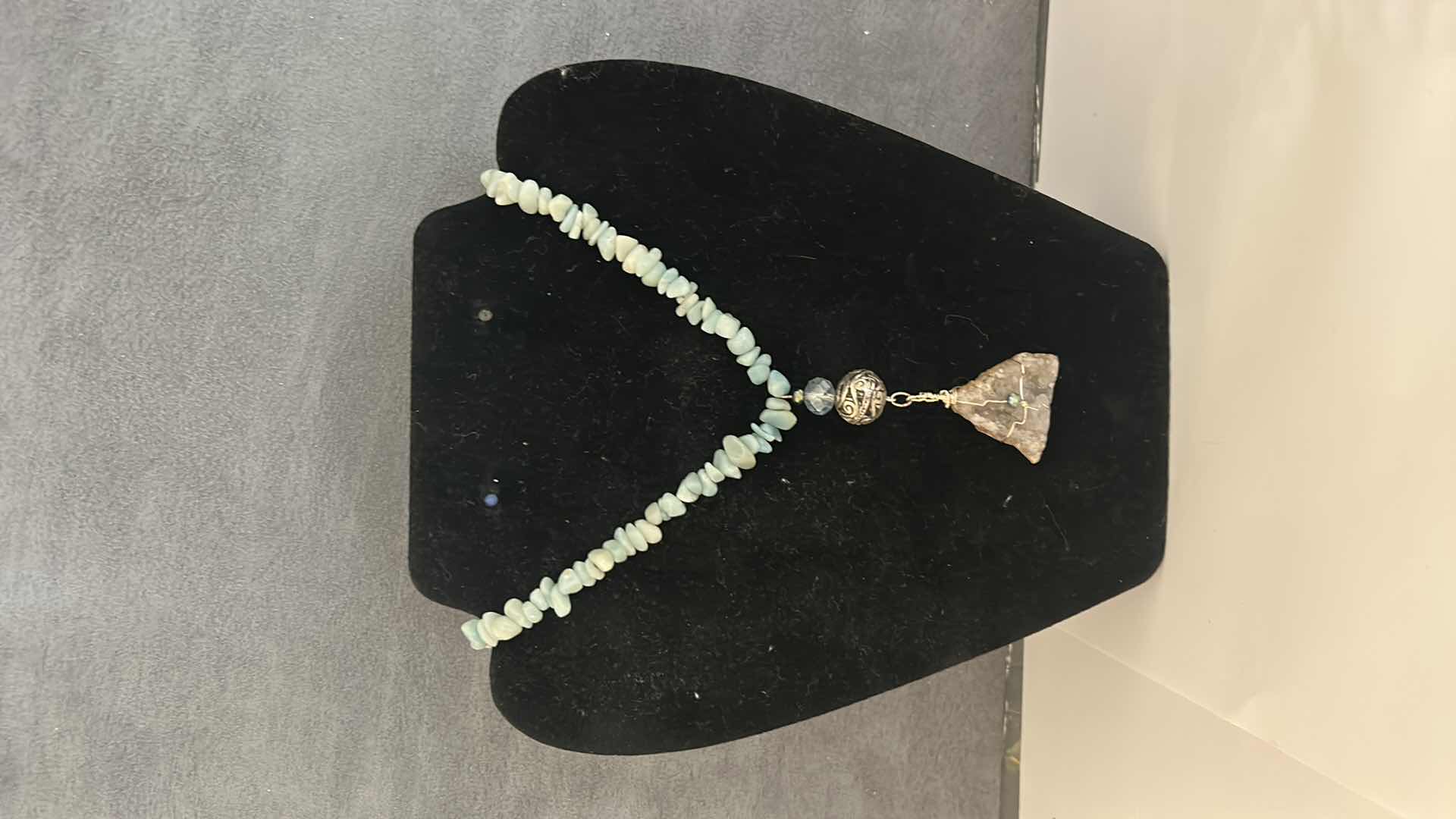 Photo 1 of 3 - VERY UNIQUE NATURAL STONE AND PEARL NECKLACES