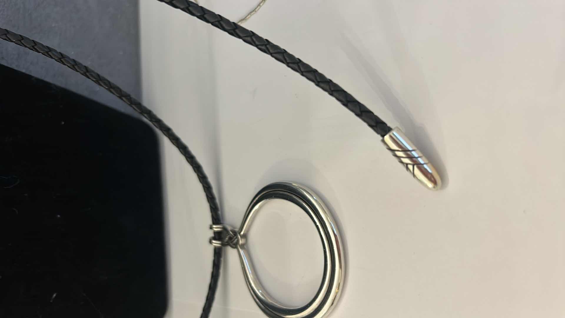 Photo 5 of BRIGHTON LARIAT ADJUSTABLE NECKLACE, BRIGHTON LEATHER AND SILVER LIPSTICK CASE AND SILVER CHAIN