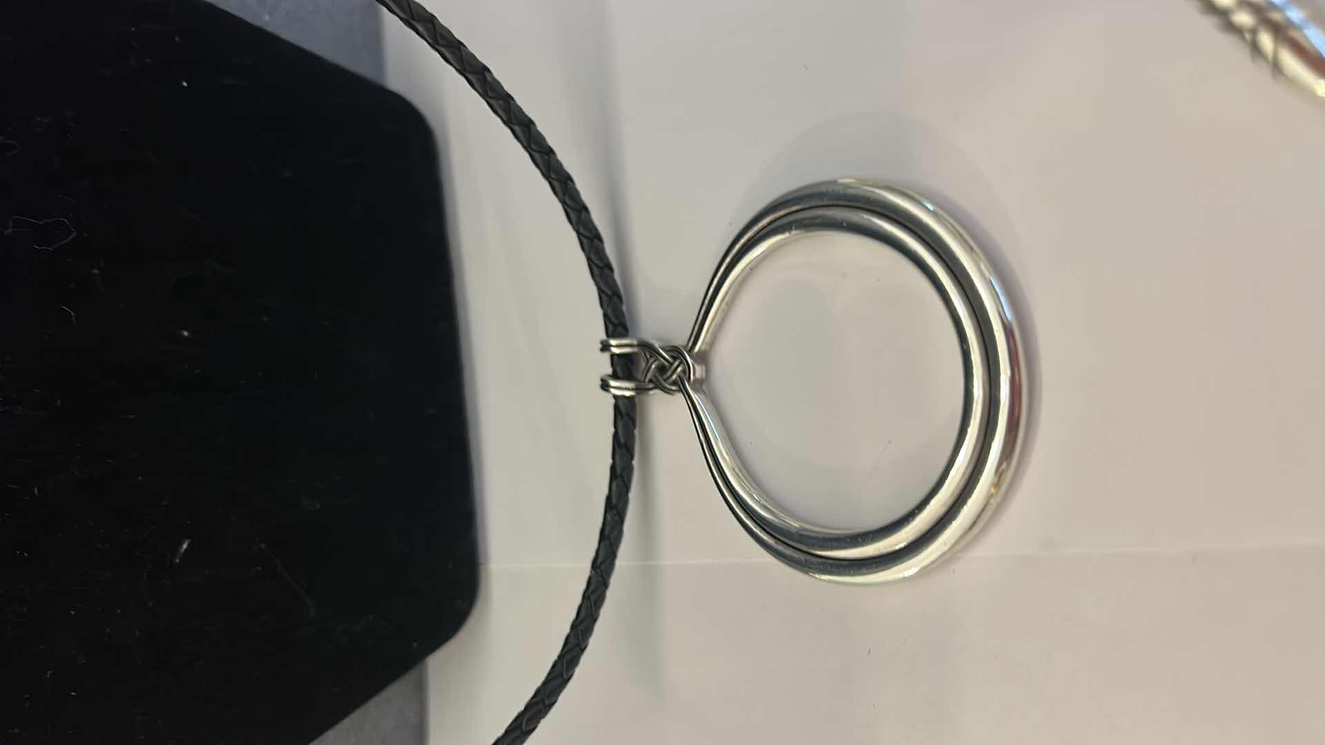 Photo 3 of BRIGHTON LARIAT ADJUSTABLE NECKLACE, BRIGHTON LEATHER AND SILVER LIPSTICK CASE AND SILVER CHAIN