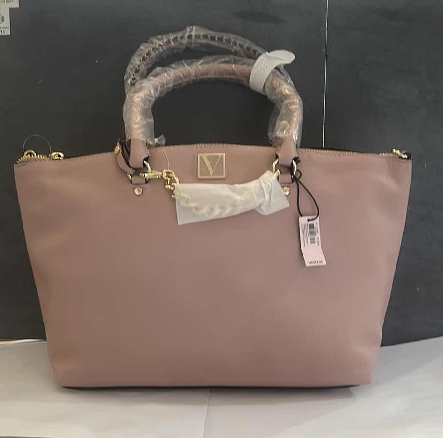 Photo 1 of NEW VICTORIA SECRETS LIGHT ROSE PURSE WITH GOLD ACCENTS $78