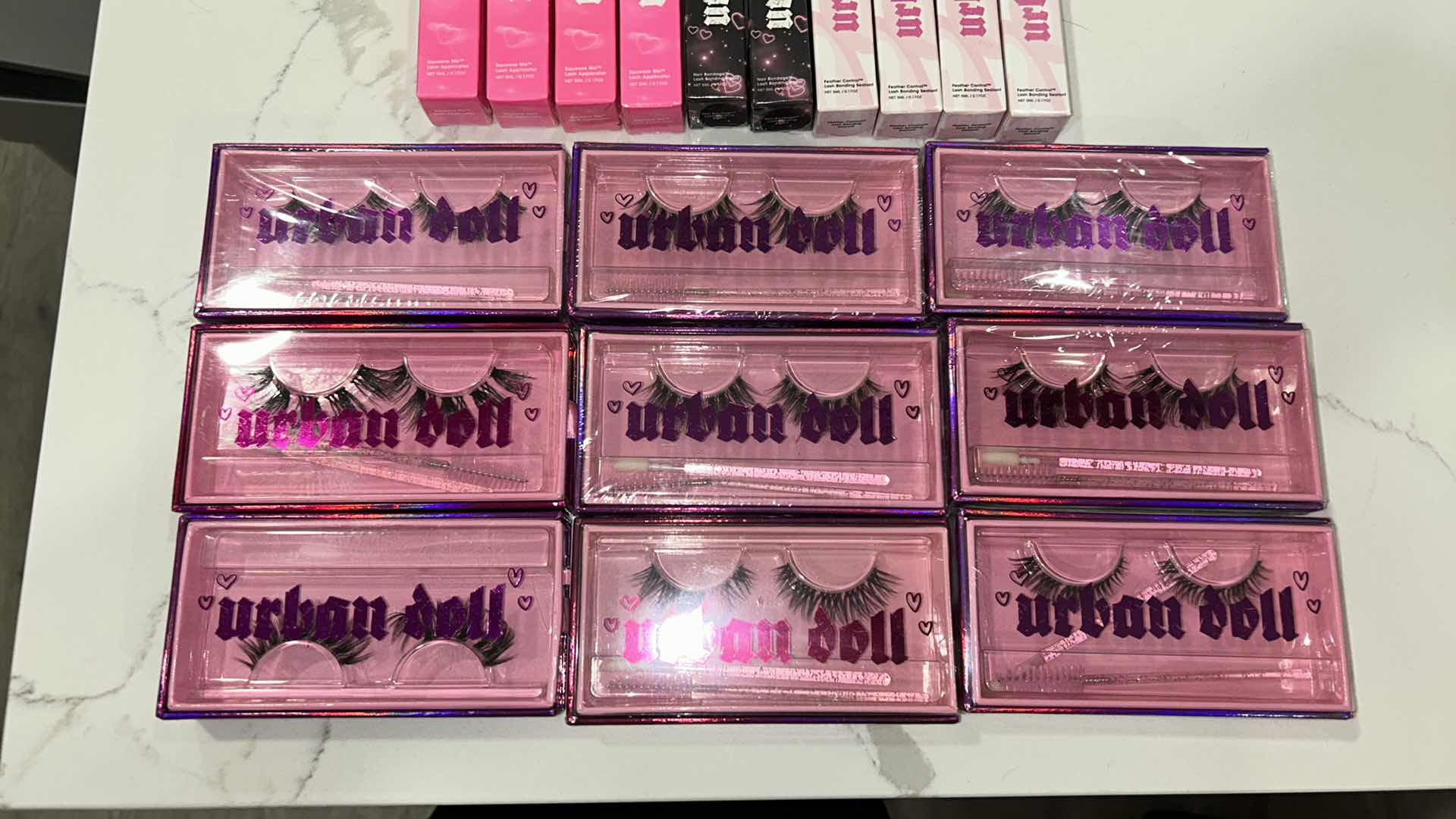 Photo 2 of NEW URBAN DOLL AT HOME LASH EXTENSIONS - LASHES, LASH REMOVAL SERUM, BONDING AGENT, SEALANT $250