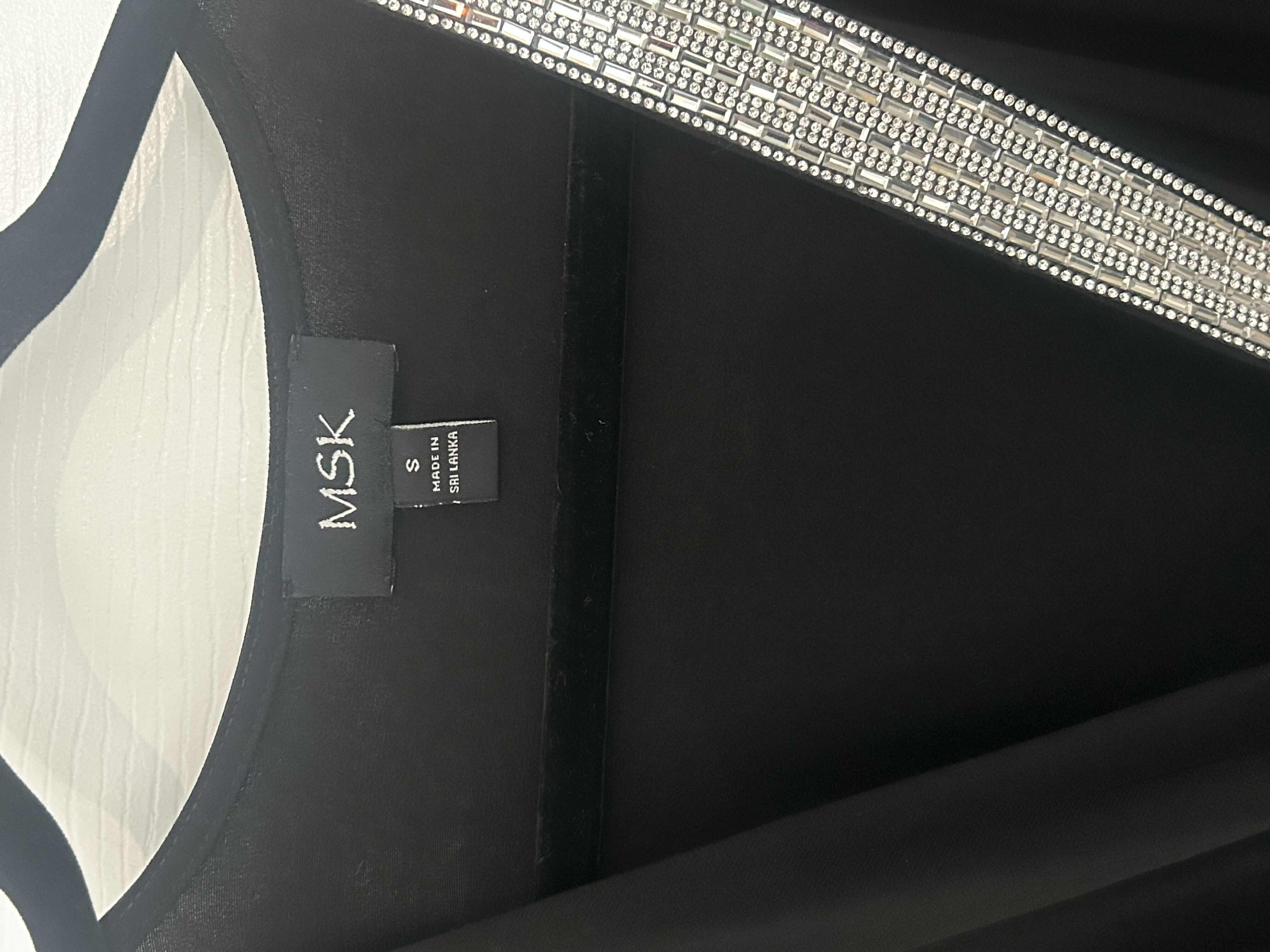 Photo 5 of MSK BLACK COCKTAIL DRESS WITH CRYSTALS SIZE SMALL