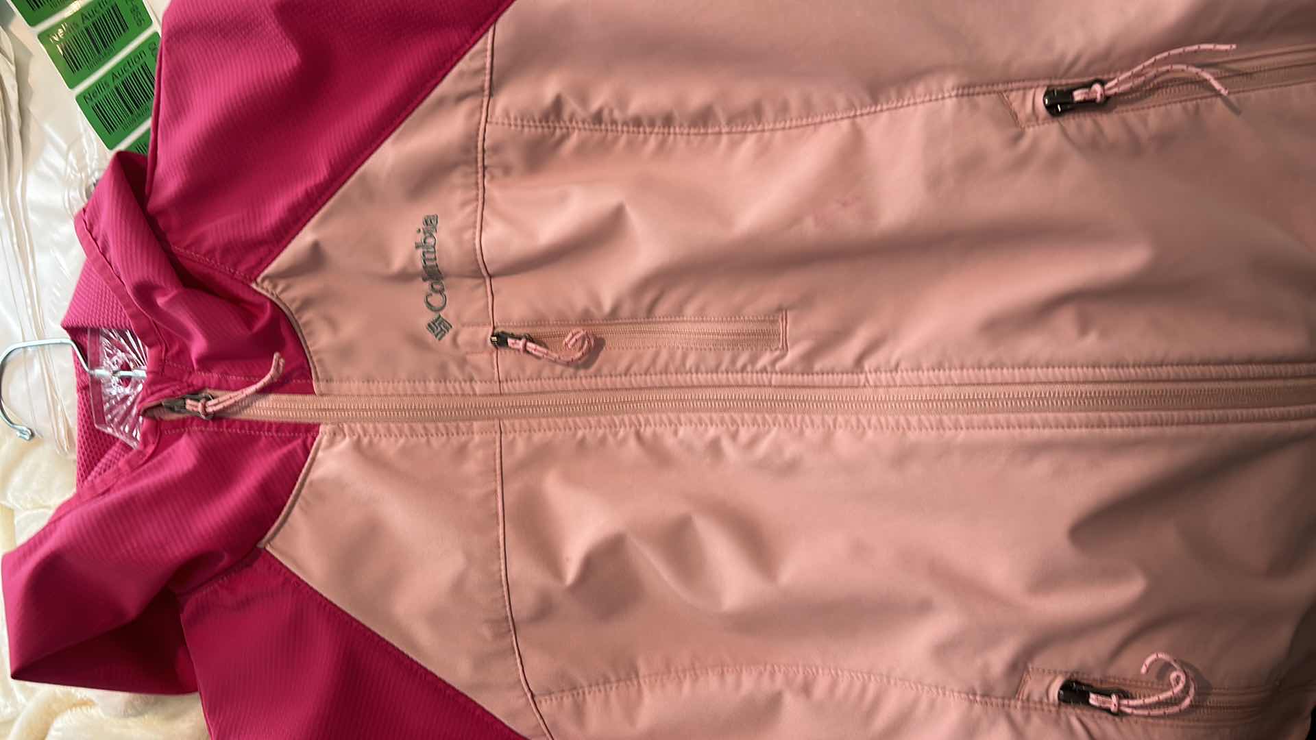 Photo 1 of TWO TONE PINK WOMENS COLUMBIA  HOODIE JACKET SIZE MED