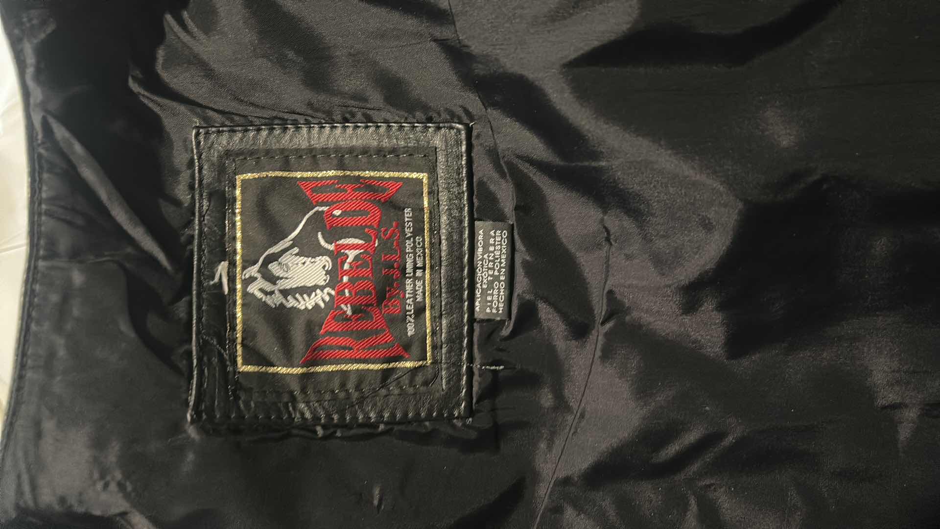 Photo 1 of LEATHER AND SNAKESKIN VEST M/L